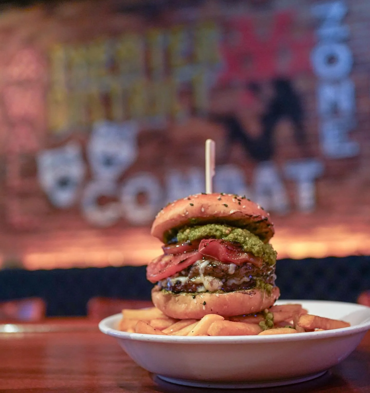 🍔Burger of the Week 🍔 &ldquo;Pesto XXXpress&rdquo;

Double patties 
Mozzarella Cheese
Roasted Tomatoes
Nut Free Pesto
Balsamic Glaze

Fast, Filthy, and dripping in Green.

#burger#burgeroftheweek#botw#bostonburger#celtics#bruins #redsox #theatredis