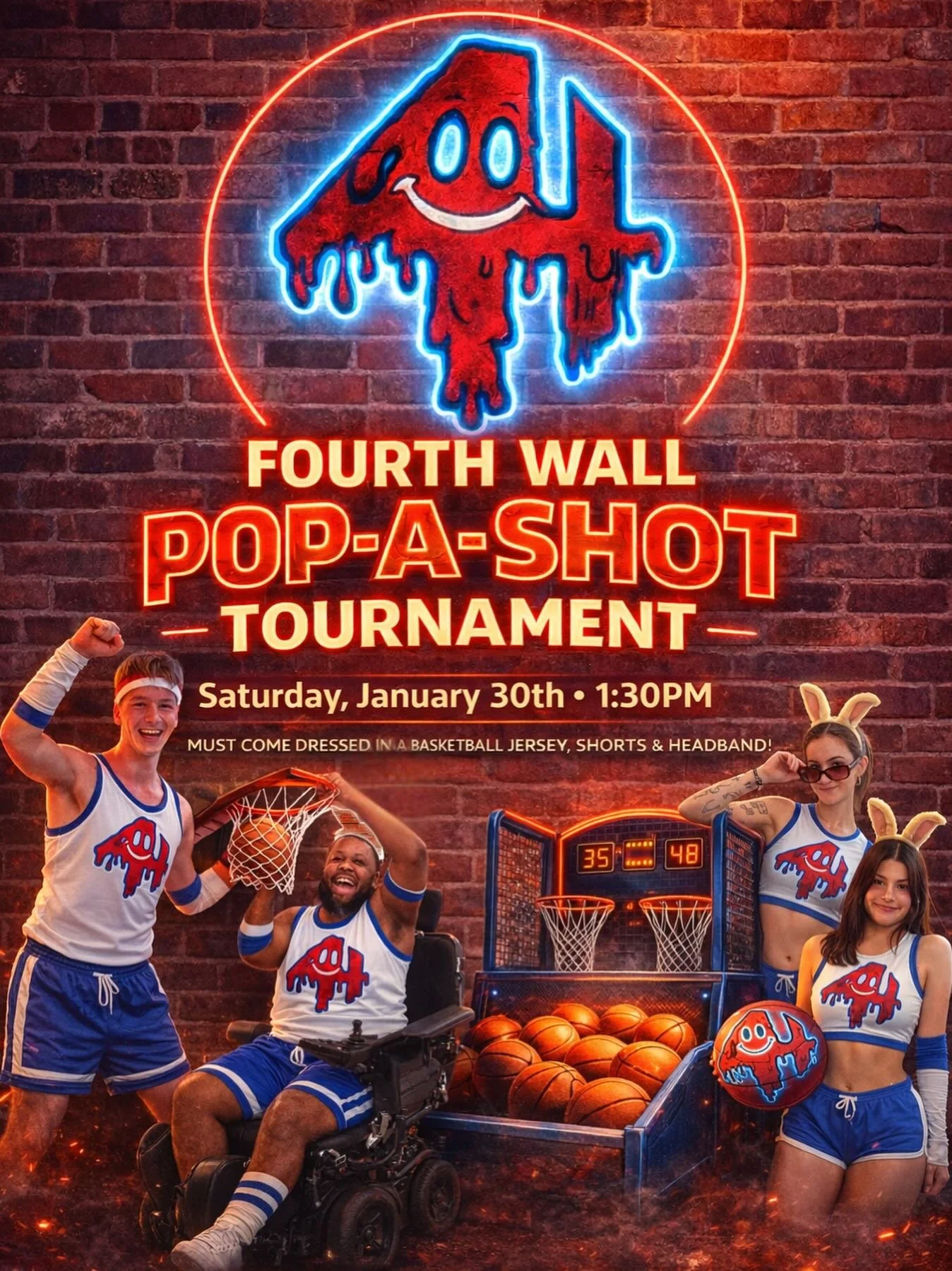 come for a good time, $30 sun cruiser buckets, and a chance to win a bunch of prizes.

prizes include $200 Sam Adams Gift Card, $100 4th Wall Gift Card, $50 Dollar 4th Wall Gift Card.

winner gets their photo and name on the wall for bragging rights.