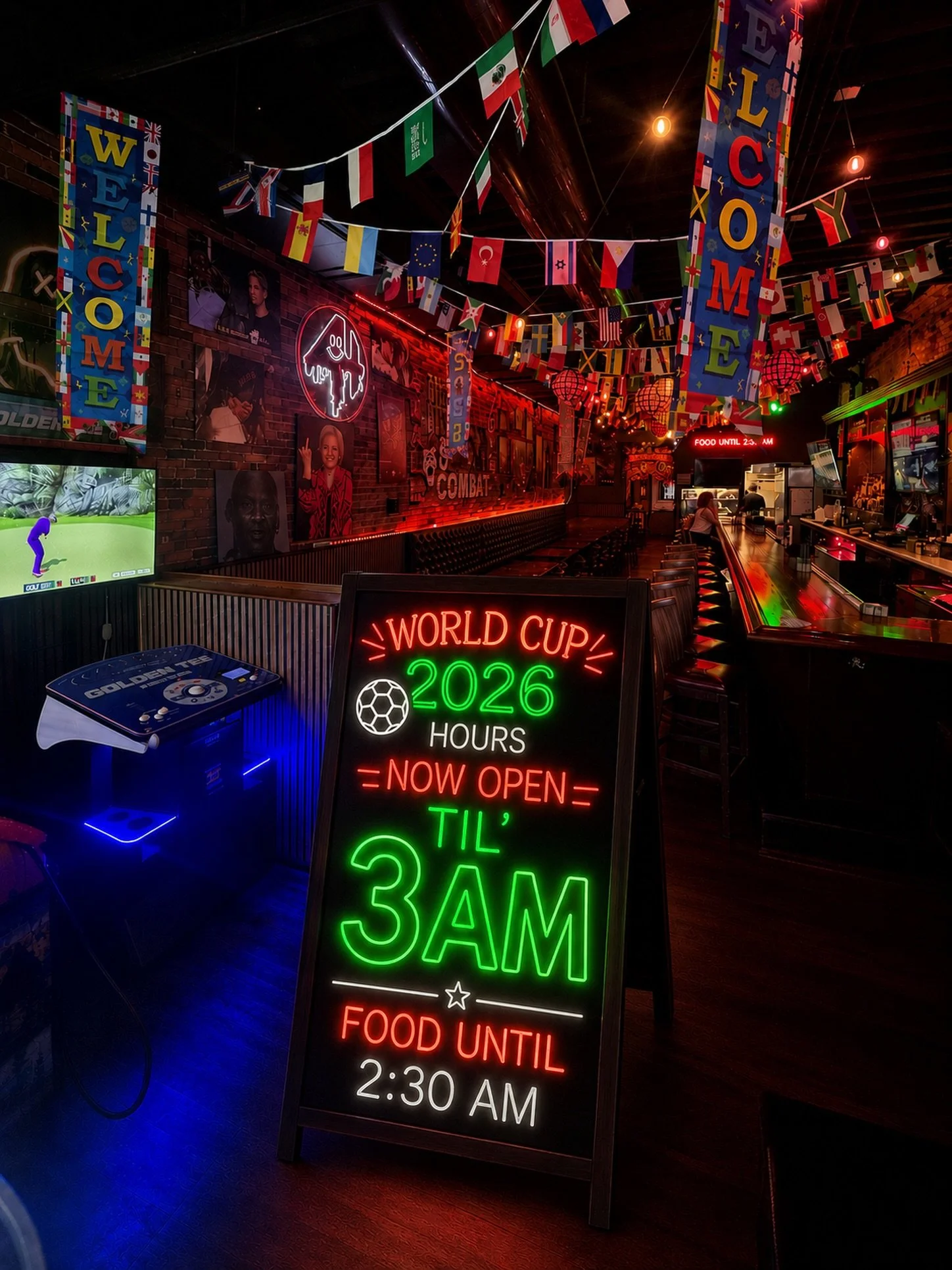 now open til 3am every day until july 31st. food until 2:30 am!  #boston #bostonfoodies #bostonbars #worldcupboston #bostonnightlife