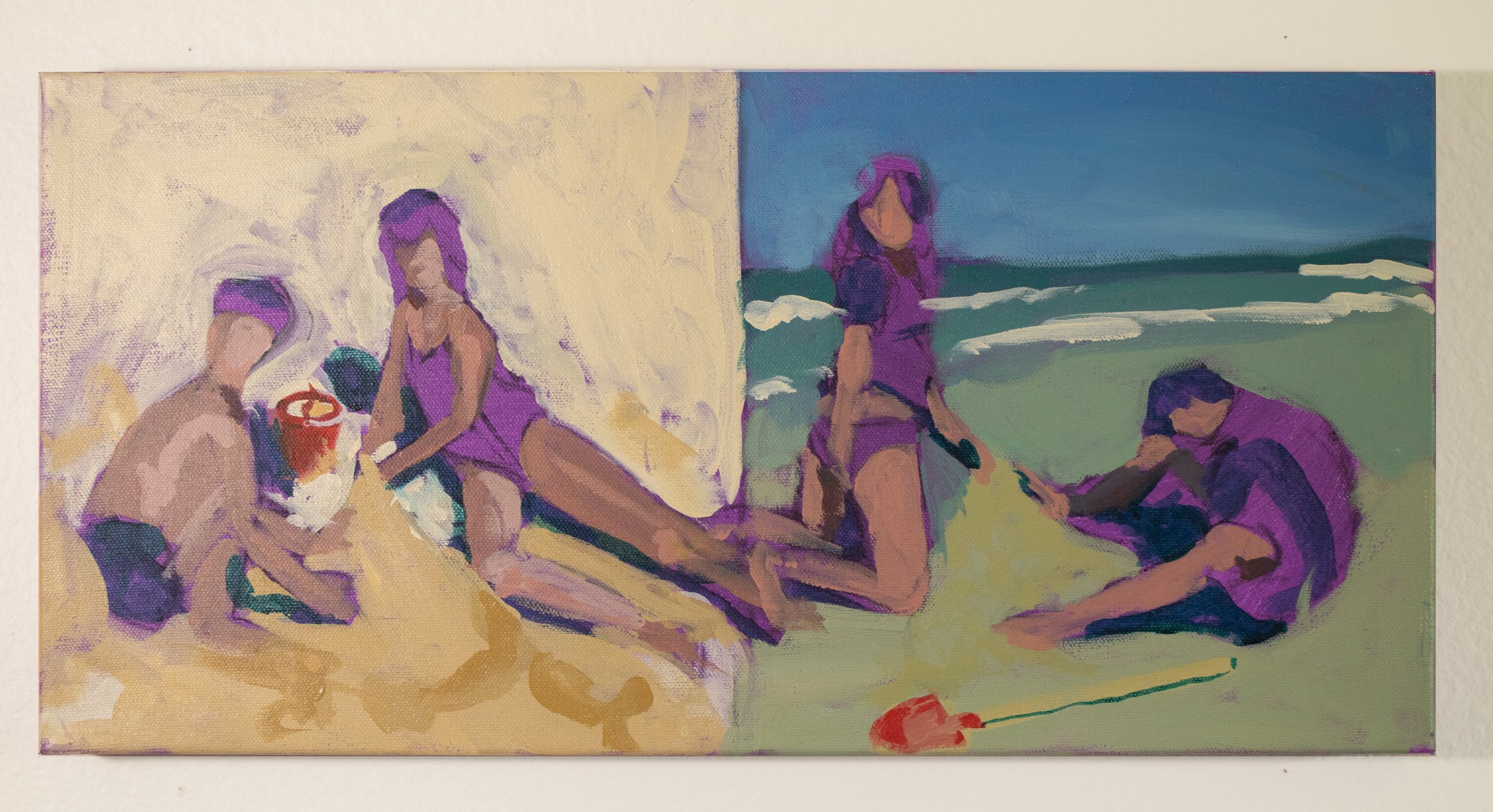 Beach Dimensions, acrylic on canvas, 2024
