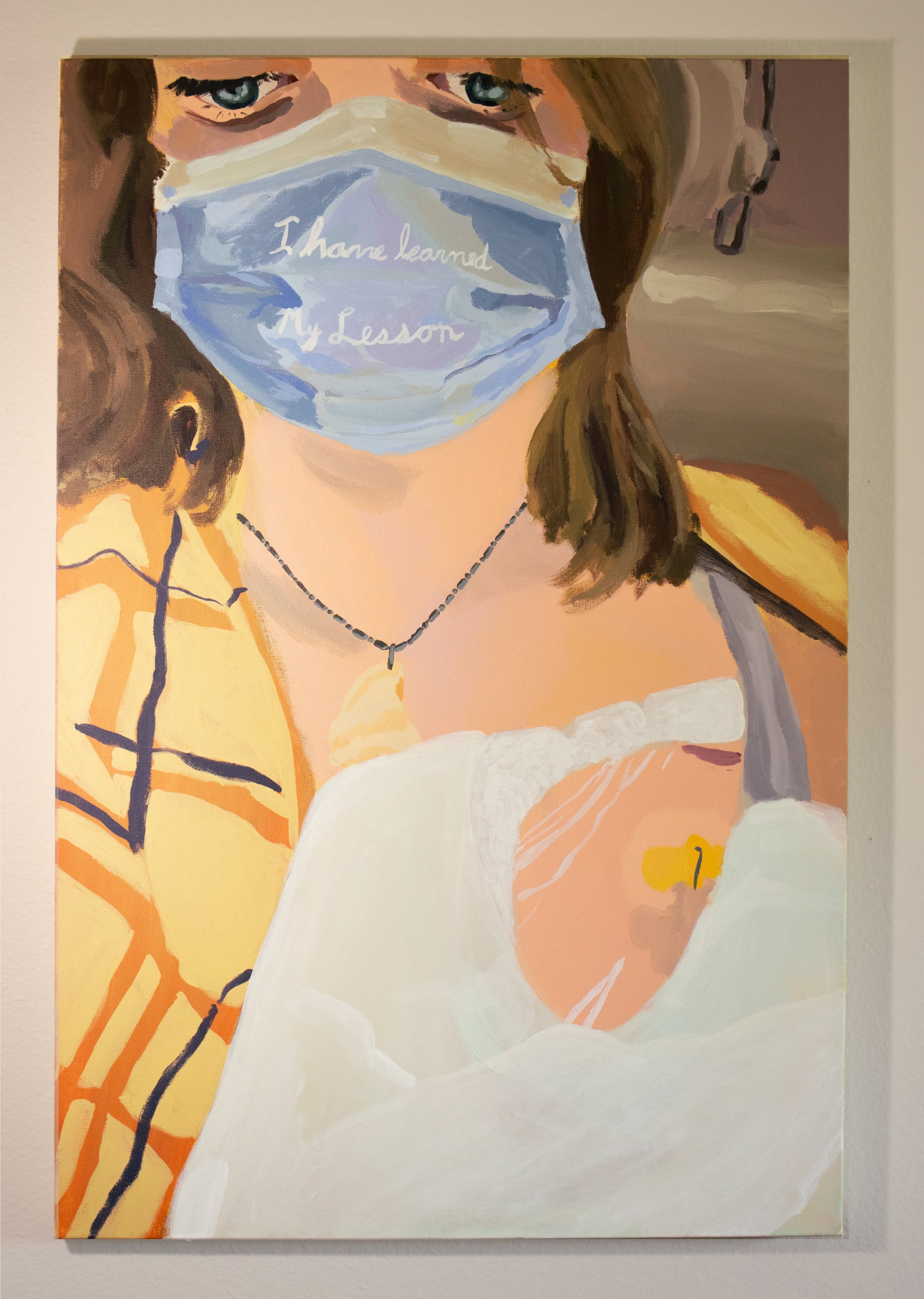 I have learned my lesson, acrylic on canvas, 2024