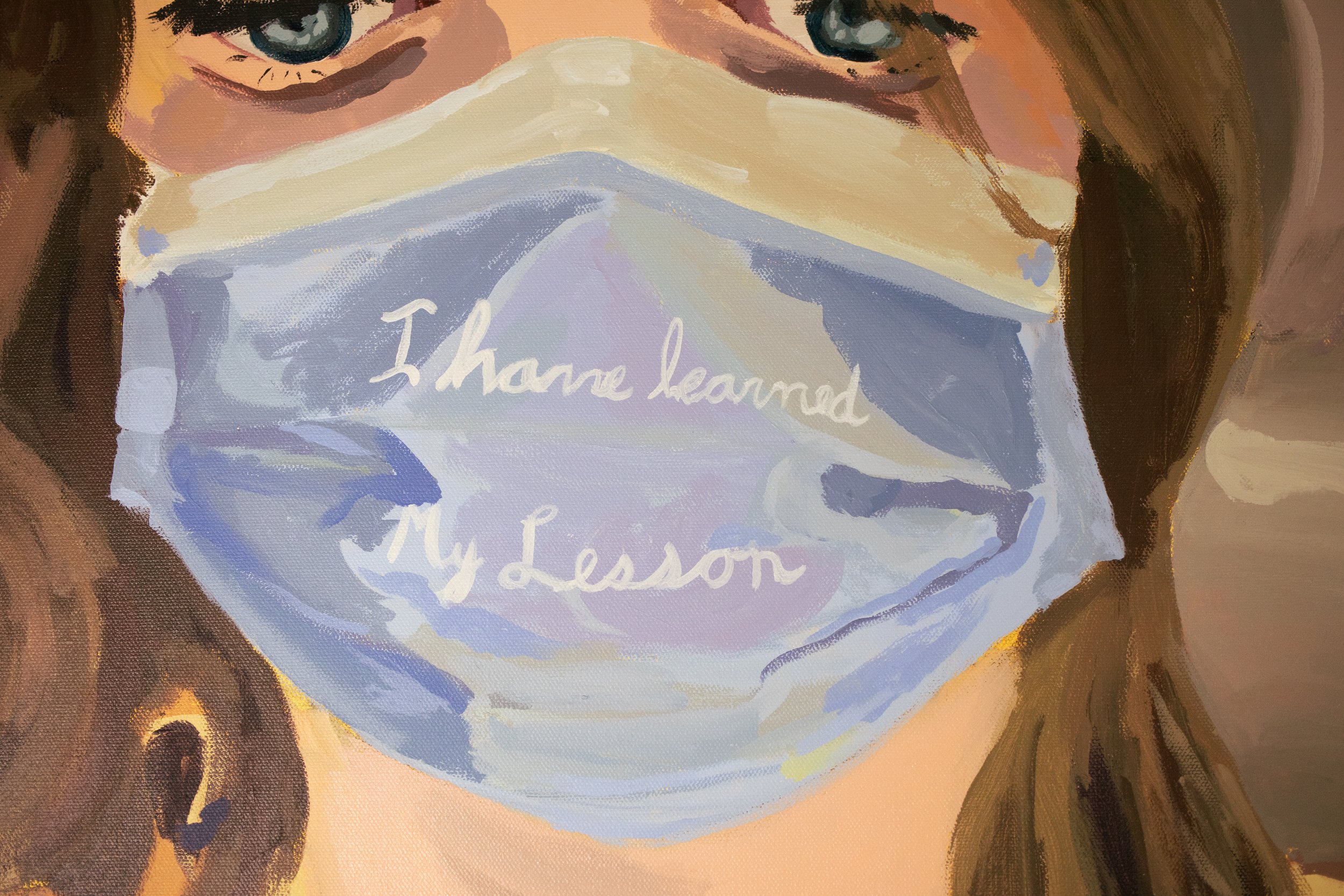 I have learned my lesson, acrylic on canvas, 2024