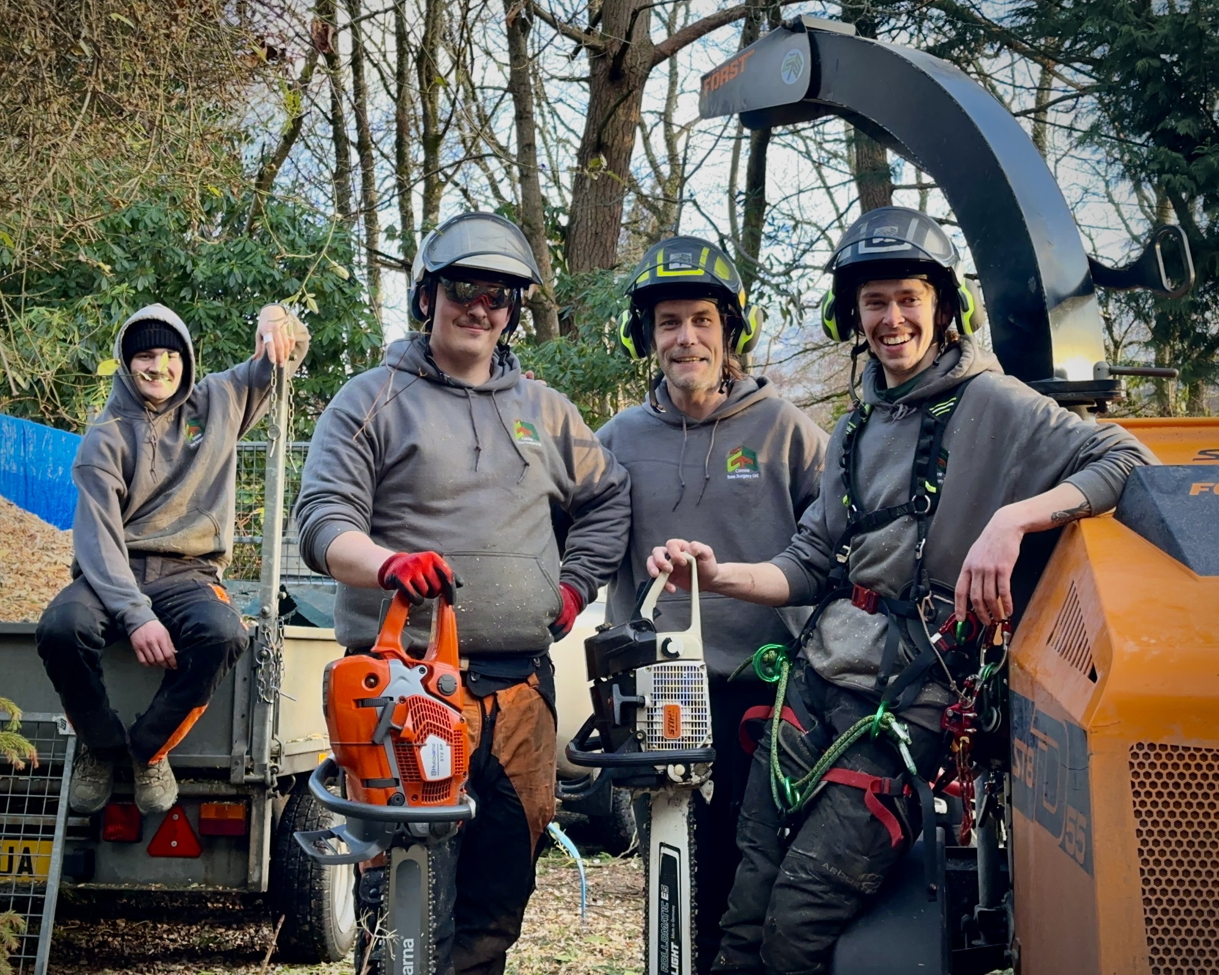 The dream team! Right to left... Alisdair, Tristram, Scott and Ralph.