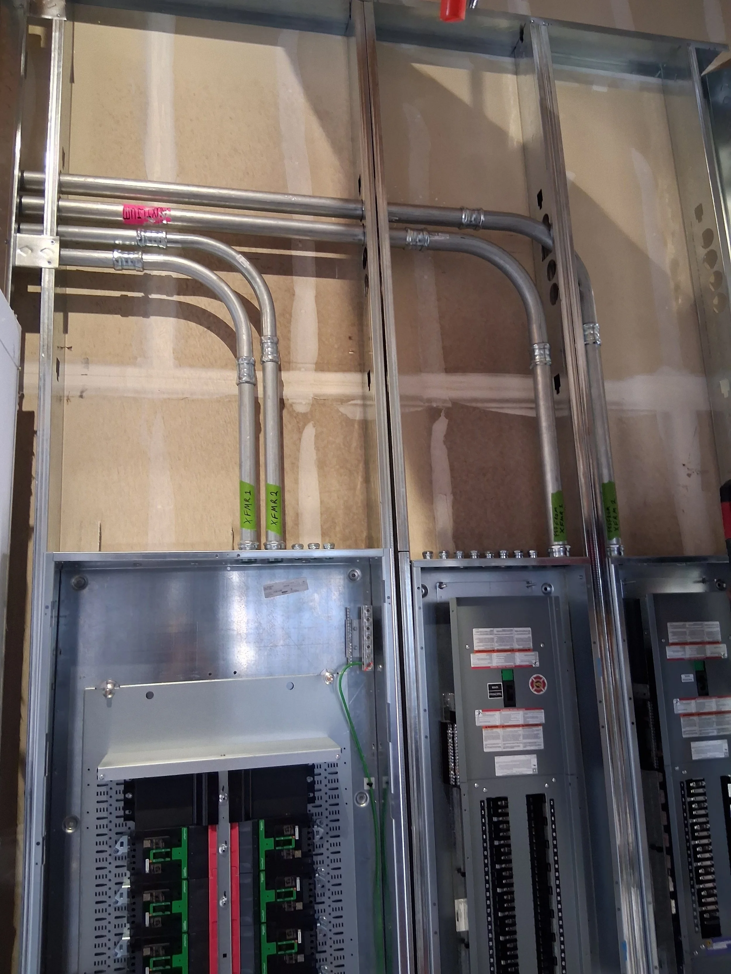Power distribution, lighting and power panels