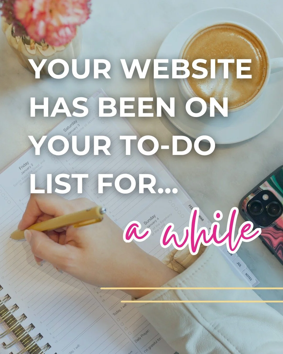 If your website has been "almost done" or "good enough for now" for longer than you care to admit, this is your sign! 

You are out here doing incredible work, and your website should reflect that. 

Not sure where to start? Grab 
