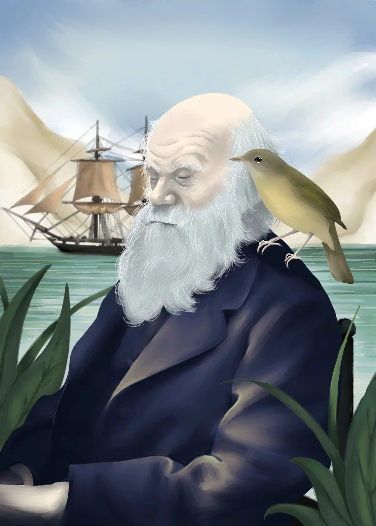 Darwin Portrait Illustration
(Digital Illustration)