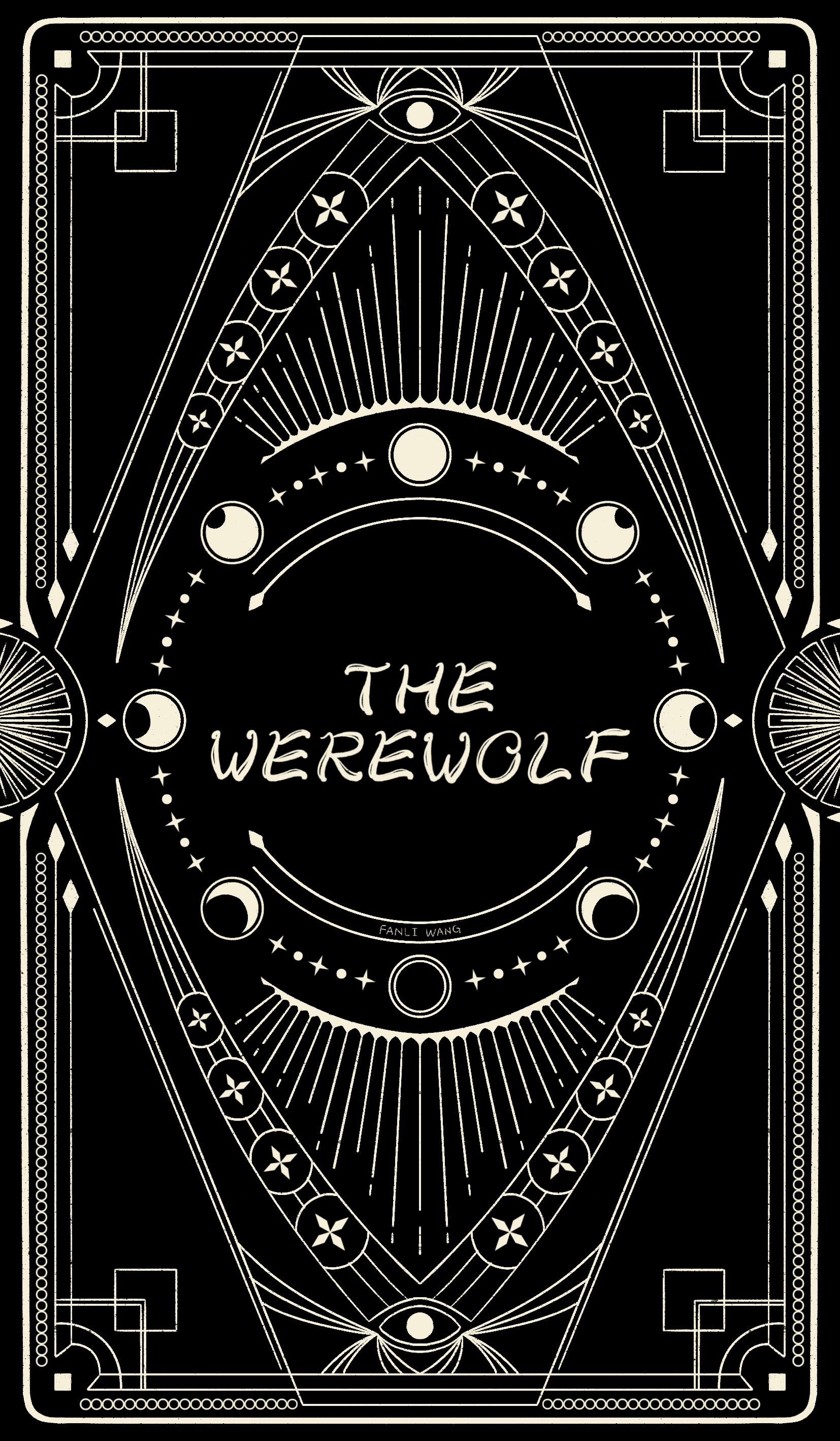 The Werewolf Board Game Card Design