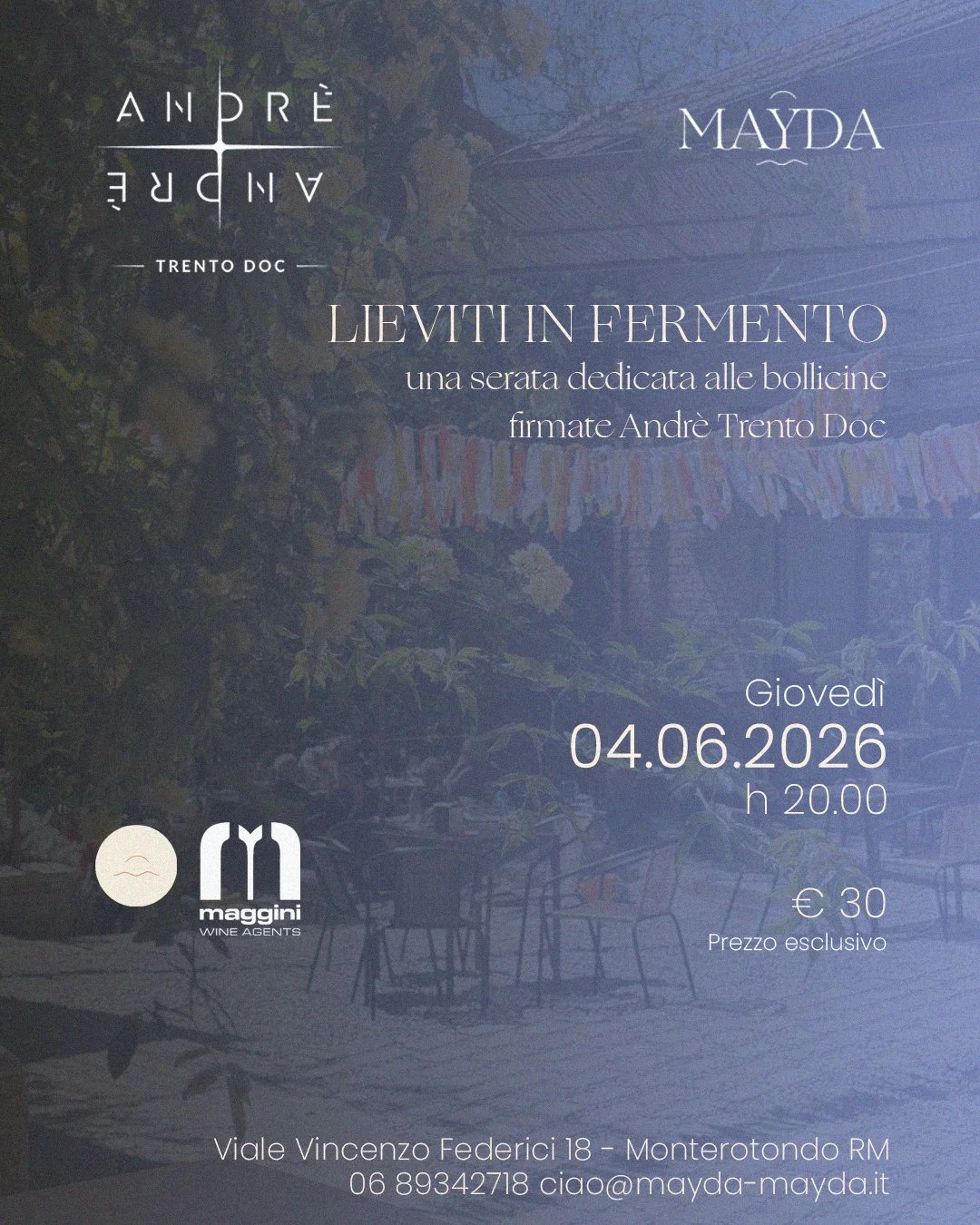 LIEVITI IN FERMENTO - SERATA BOLLICINE