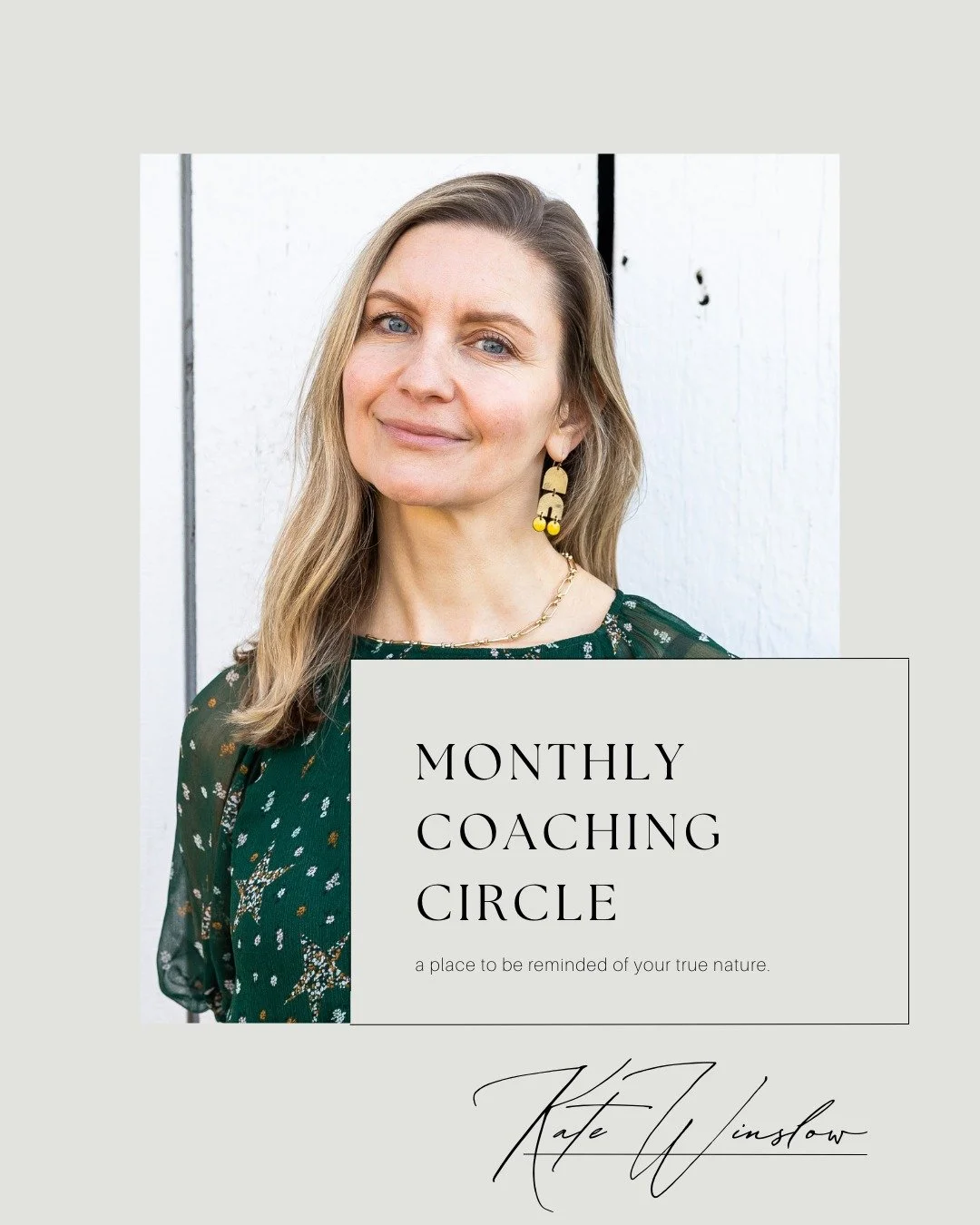 I created my free monthly coaching circle to be a place to pause, be seen, and remember that nothing has gone wrong.

✨ Drop in or stay the hour
✨ Camera optional
✨ No fixing, no pressure

If you feel like you might need this space, now or in the fut