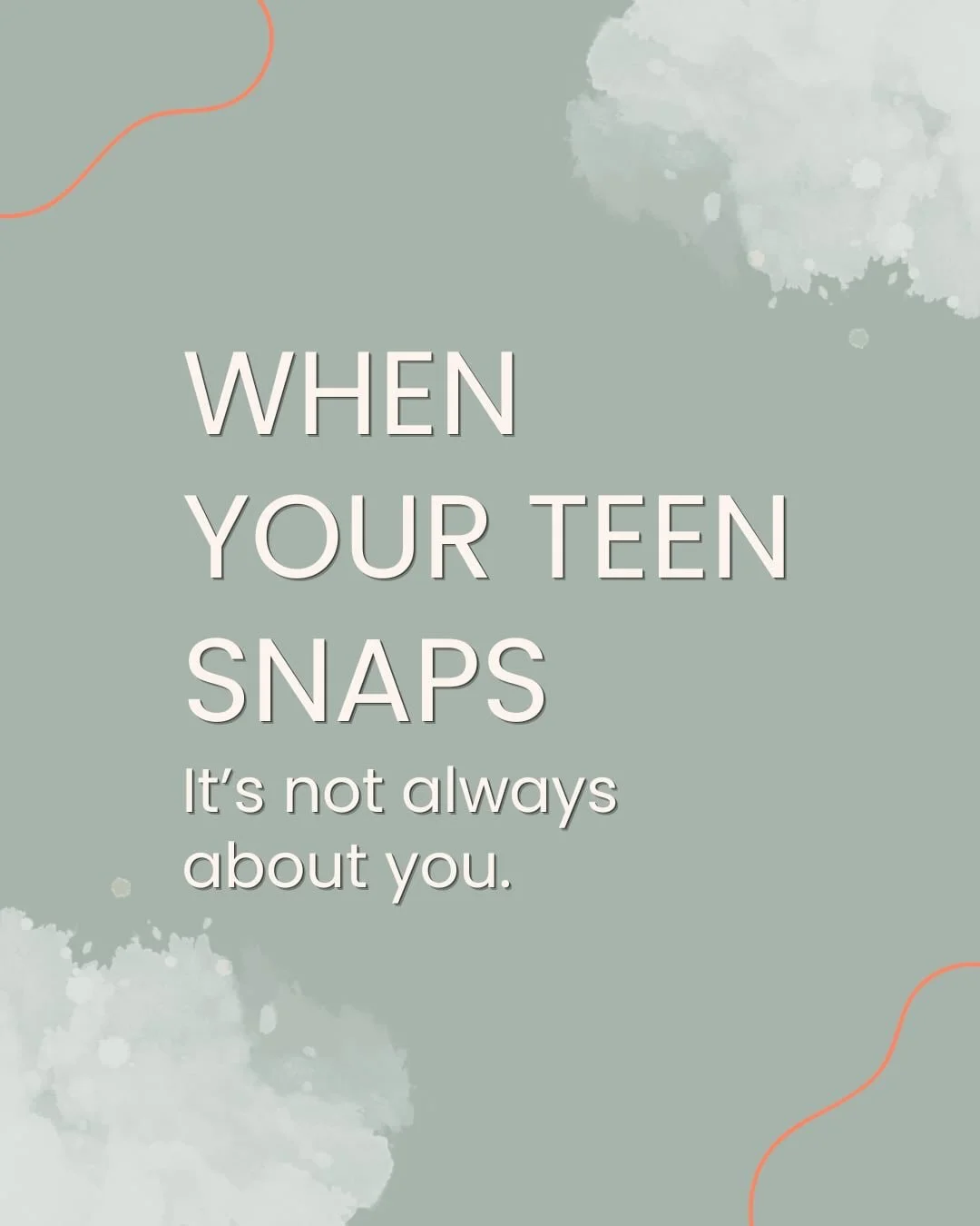 When your teen snaps, it can feel personal.
But often, it&rsquo;s just two different realities colliding.

A tiny practice: notice what you&rsquo;re thinking, then get curious about what they might be thinking.
That one shift can change your whole re
