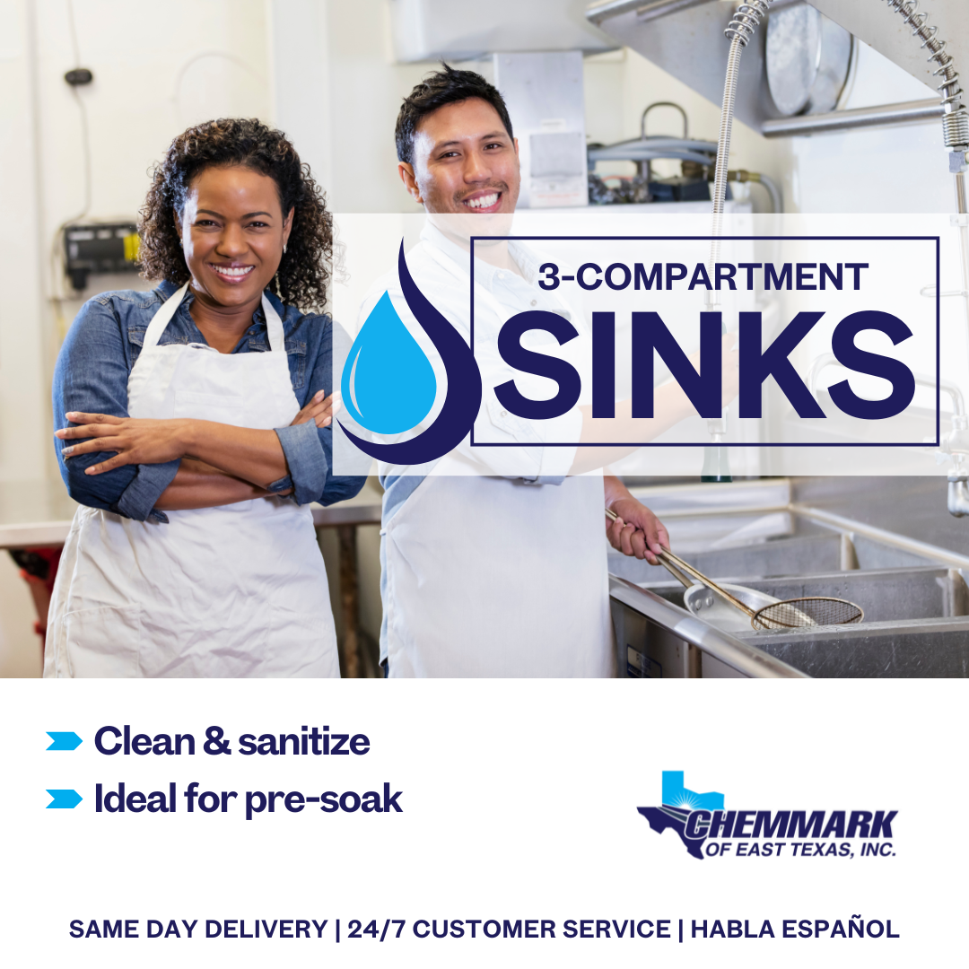 The 3-Compartment Sink: What It Is, Why It's Required, and How to Use It Right | Chemmark of East Texas
