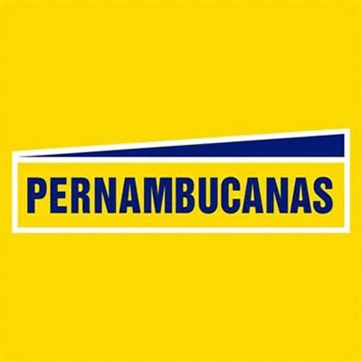 Logotipo da marca Pernambucanas com fundo amarelo.