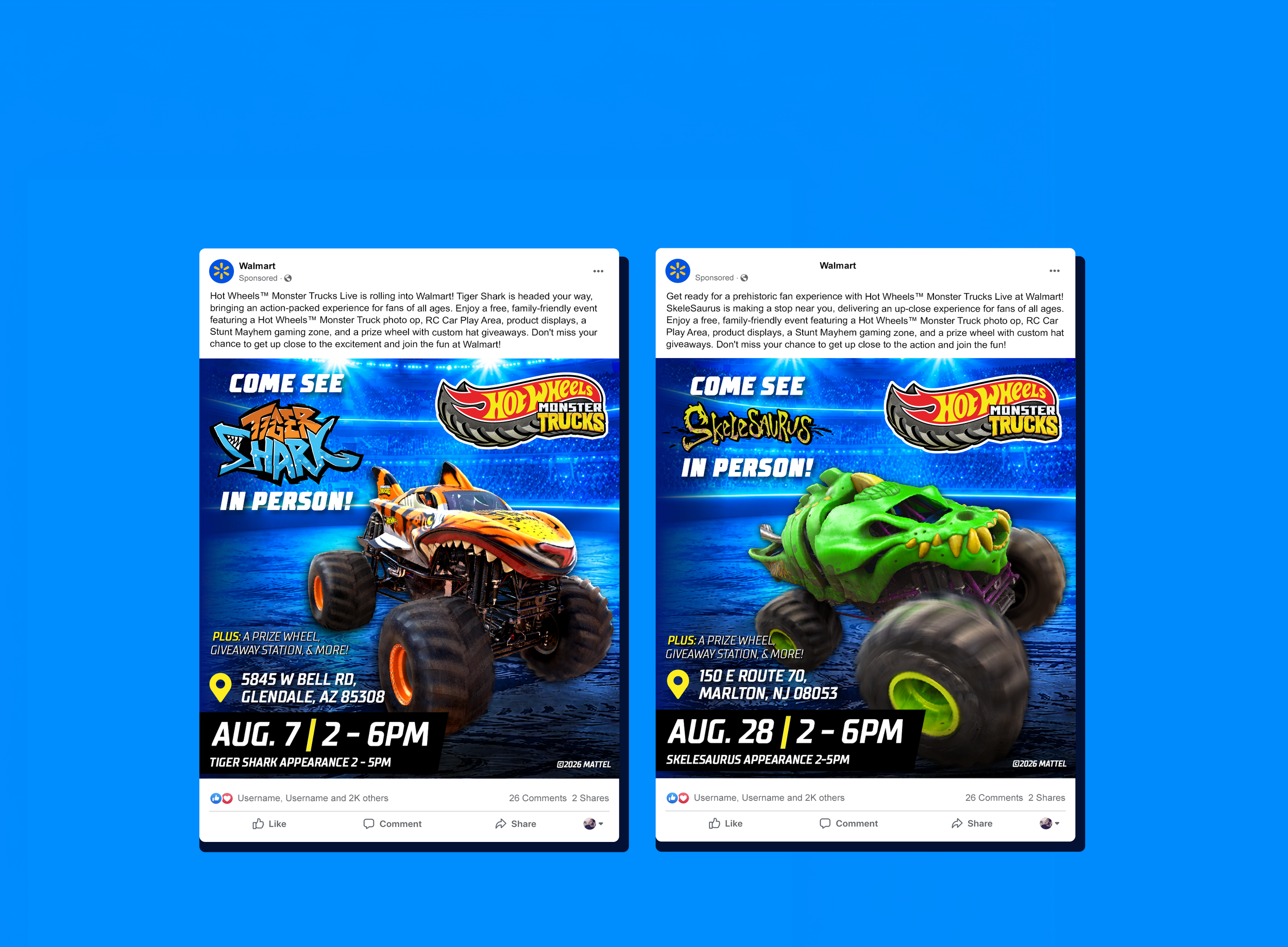 Hot Wheels Monster Trucks Event Ads
