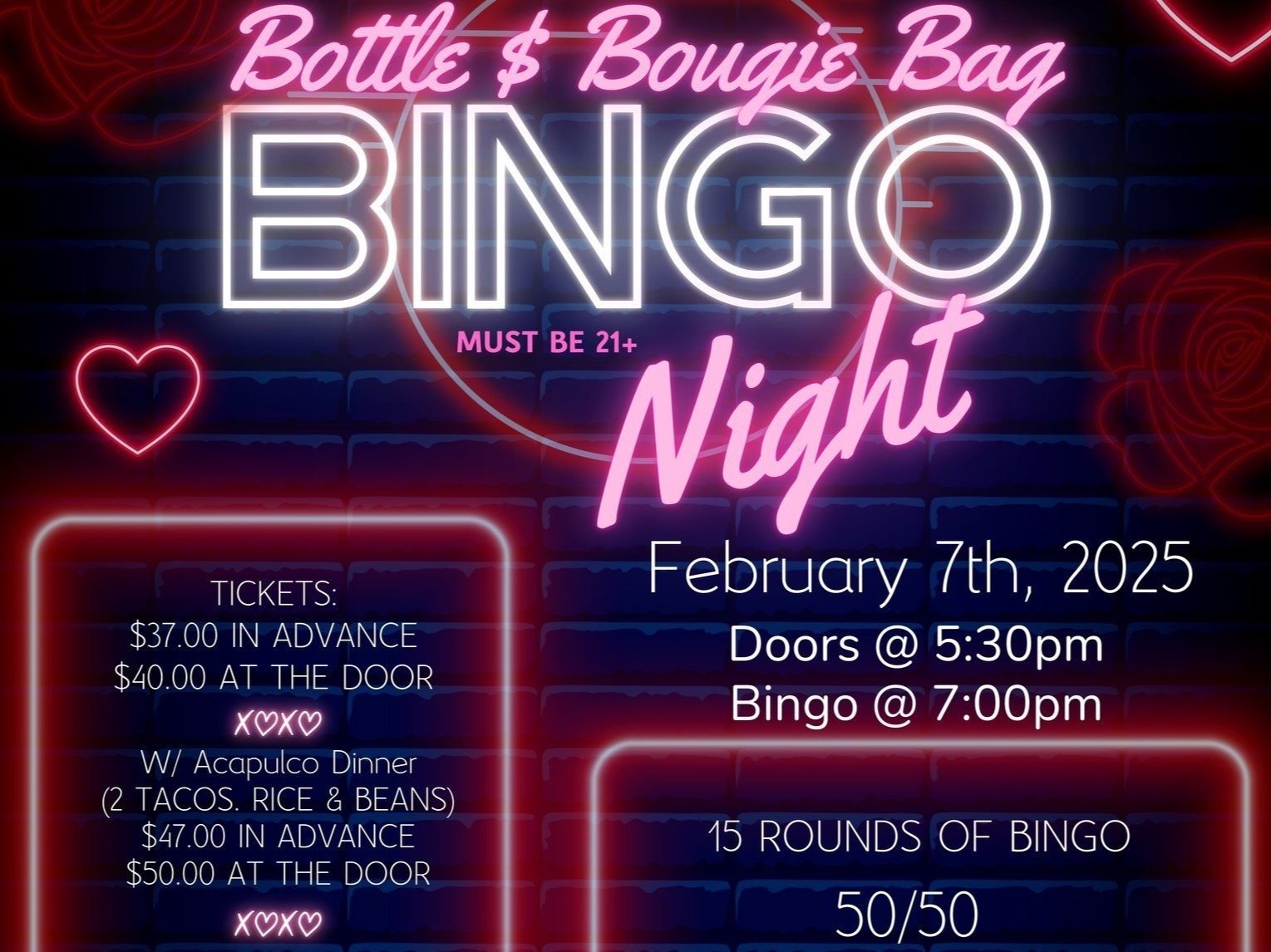 Bottle & Bougie Bag Bingo