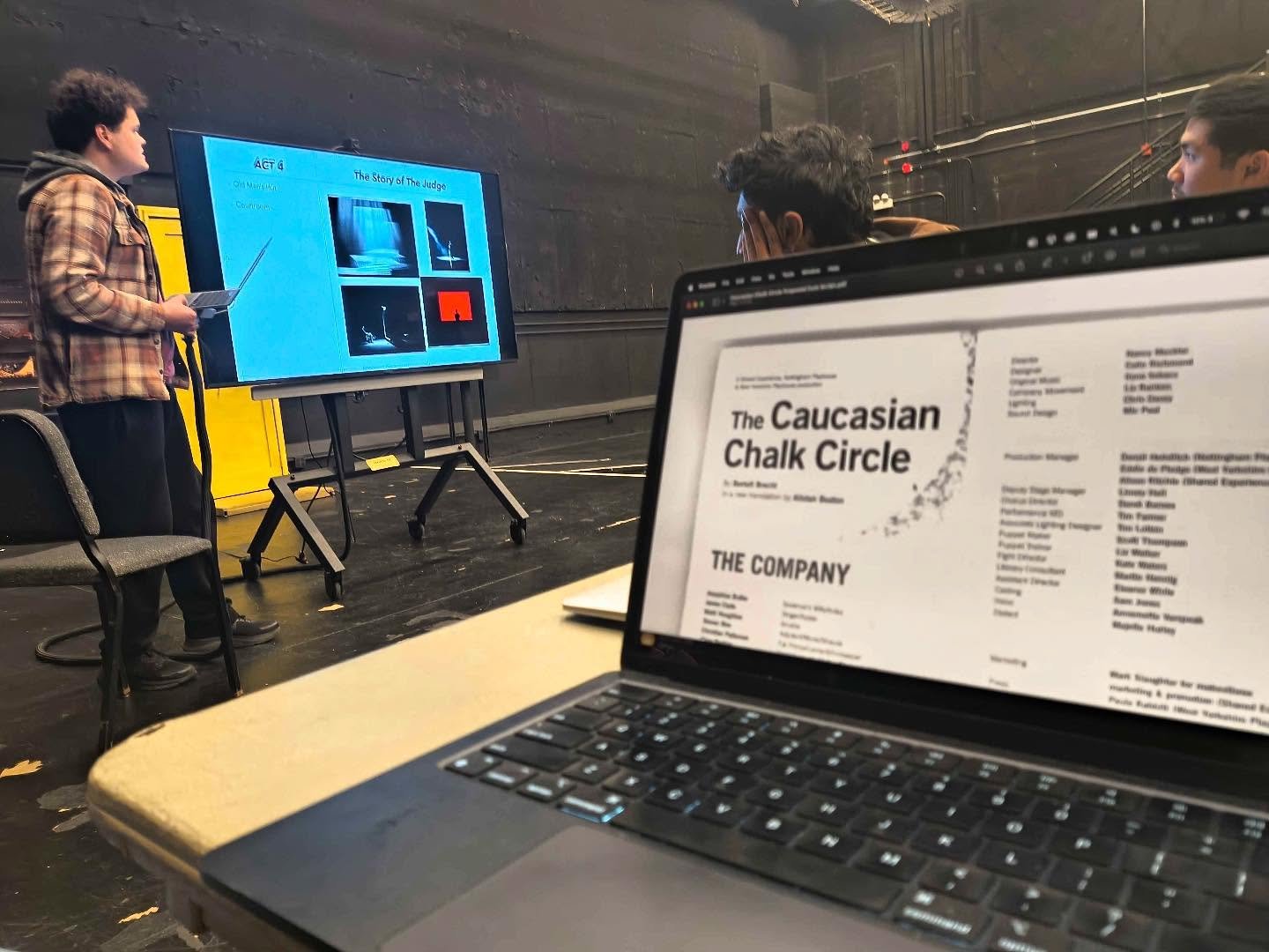 Work has begun on @wirtzcenter &lsquo;s production of The Caucasian Chalk Circle by Bertolt Brecht! 

Spit It Out! is ecstatic to be providing sound design and composition on this innovative and exciting production!

Stay tuned for more behind the sc