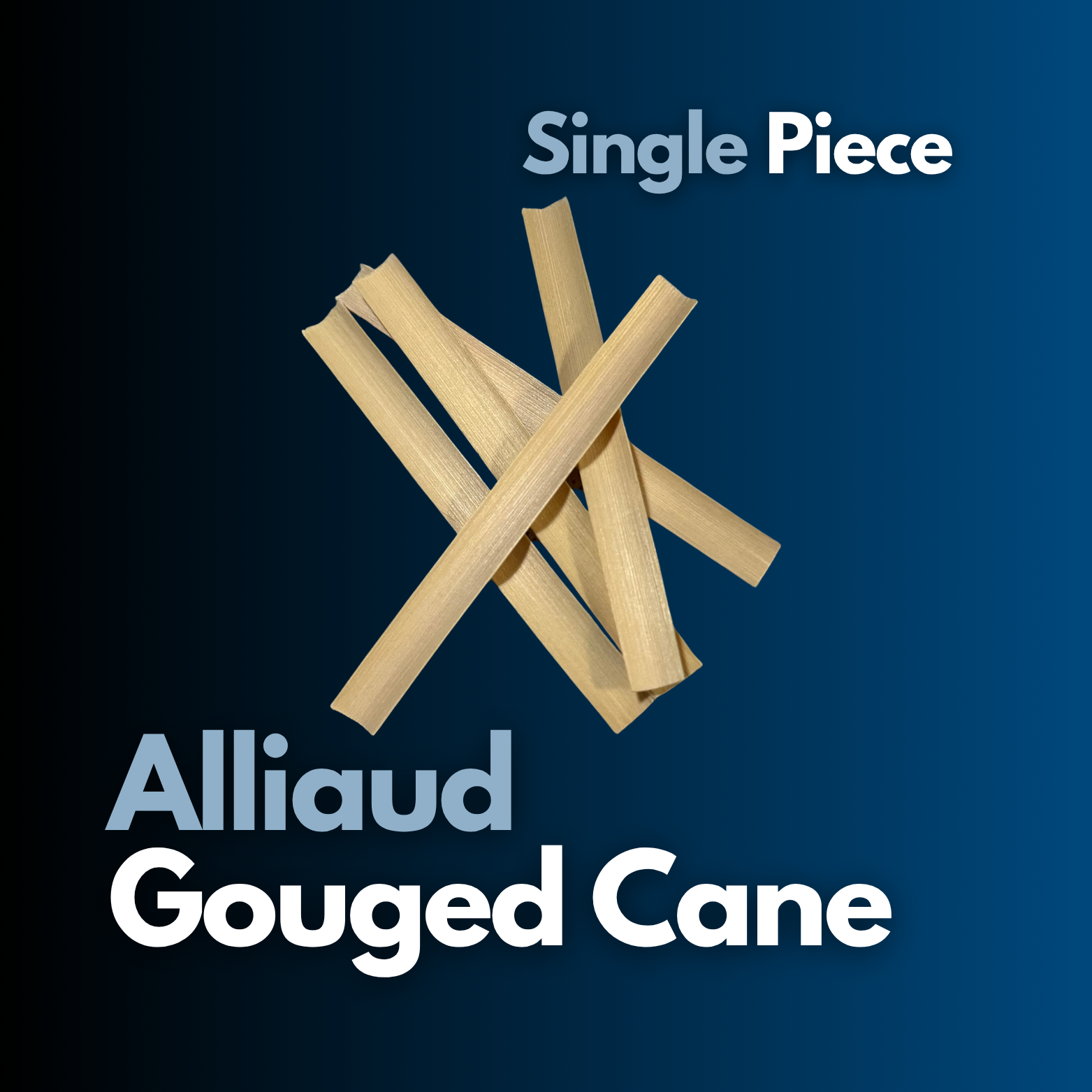 Alliaud Gouged Cane - Single Piece
