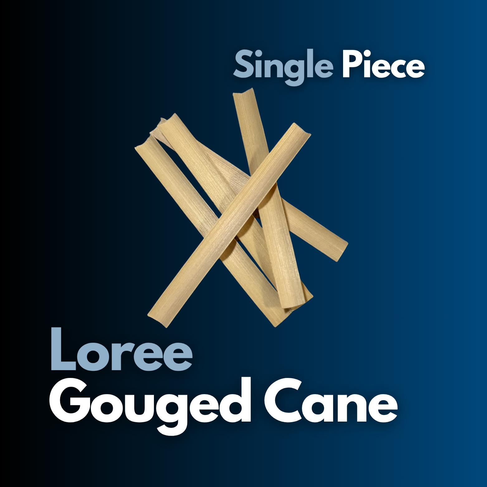 Loree Gouged Cane - Single Piece