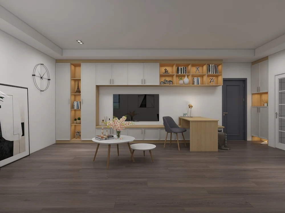 Room featuring Barcelona laminate flooring