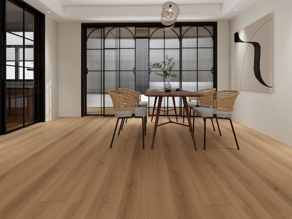 Room featuring Dinan laminate flooring