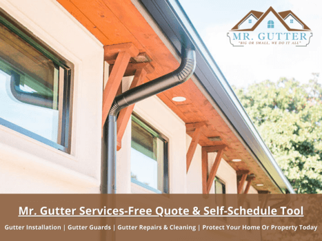Mr. Gutter offers free quotes and self-scheduling via the web!