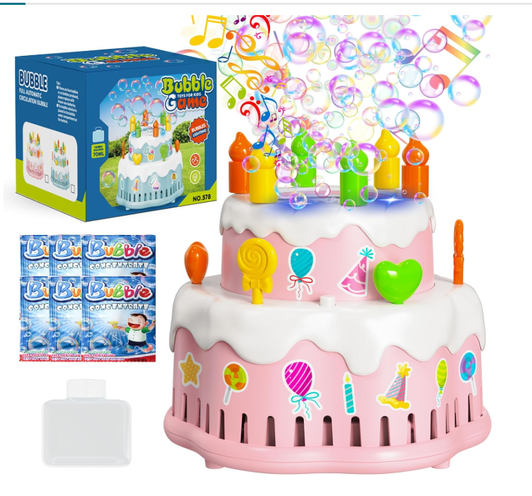 Adapted: Birthday Cake Bubble Machine