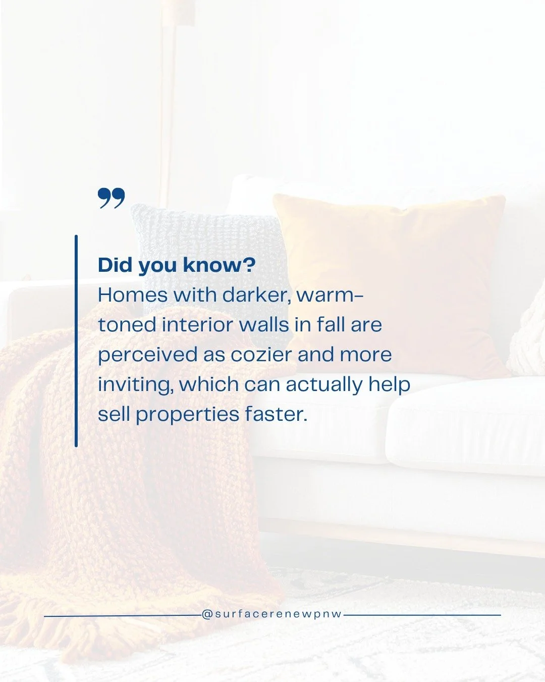Fall is officially here 🍂 Did you know that warm, inviting interiors can actually help a home sell faster? Small updates to colors, finishes, or surfaces can transform the feel of a space, and instantly boost its market appeal!
Thinking about selli