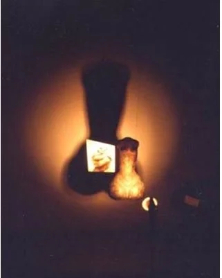 The Symbol
Installation, Bronze sculpture hand on the ceiling, Shadow, Slide Film, Lights. Australia