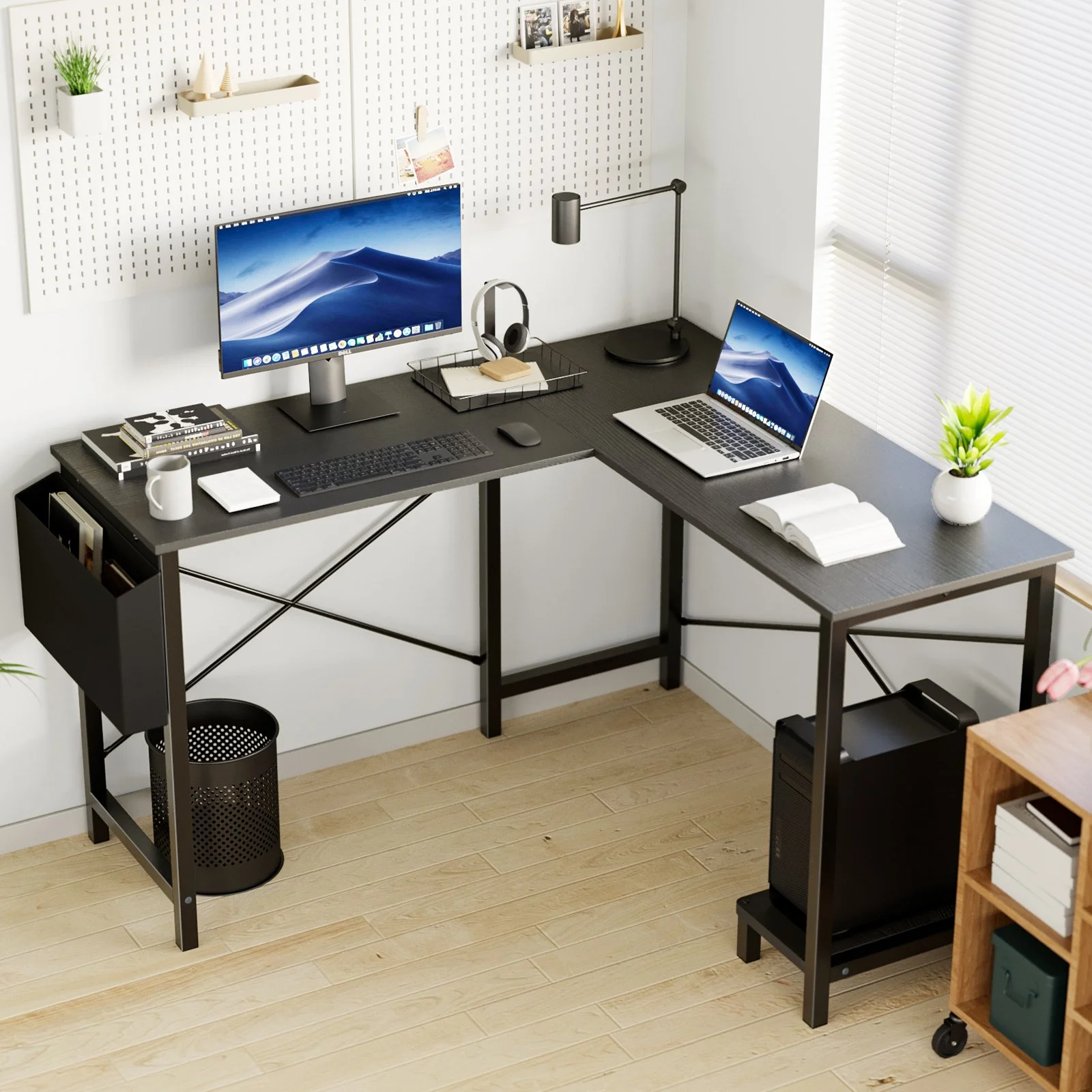 L SHAPE REVERSIBLE DESK $45-$55