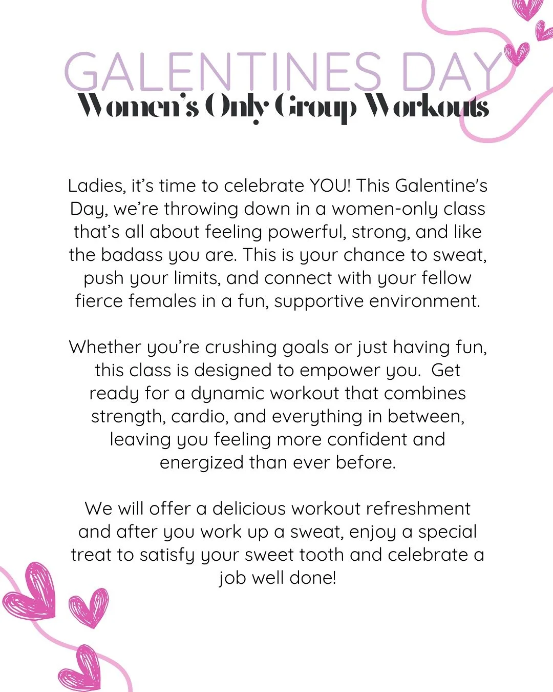 Laaaaadiessss!! You don&rsquo;t want to miss this one. Tag someone who should do this workout with you! 💪🏼 ✨💜

Limited spots available! Book now on the gym master app or at the link in our bio!