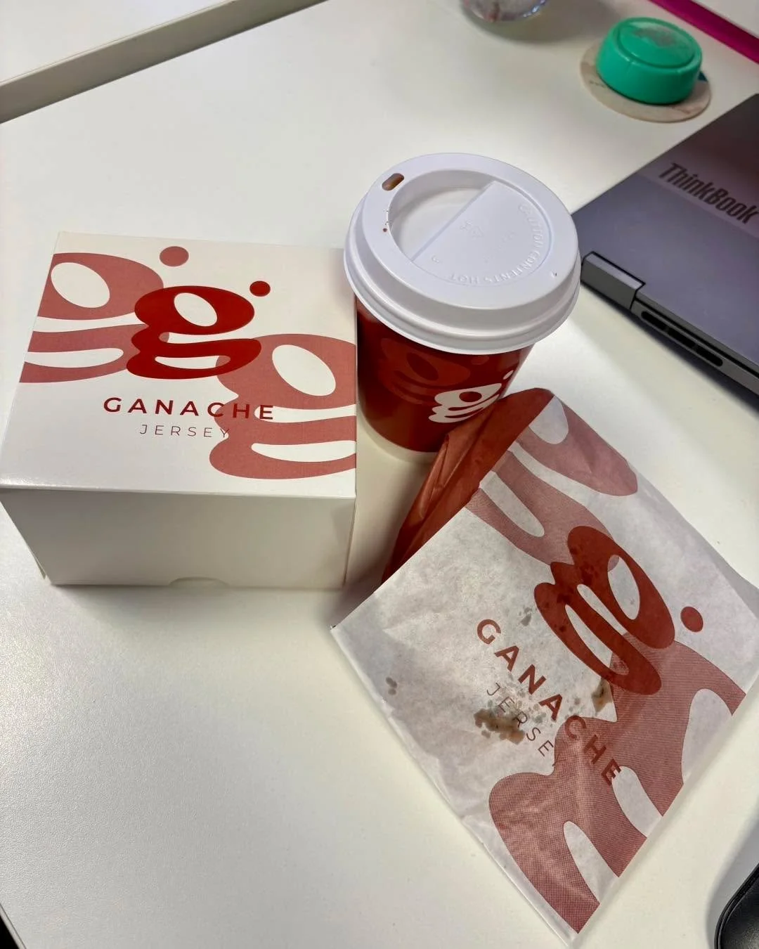 #happyfriday 

Happy Fri-YAY lovely peeps 🤍

Friday&rsquo;s done right start with ganachejersey&hellip;.. &ldquo;Here&rsquo;s one we took earlier&rdquo;

A lovely Mocha and some sweet &amp; savoury treats to start a very busy weekend ahead.

Welcomi