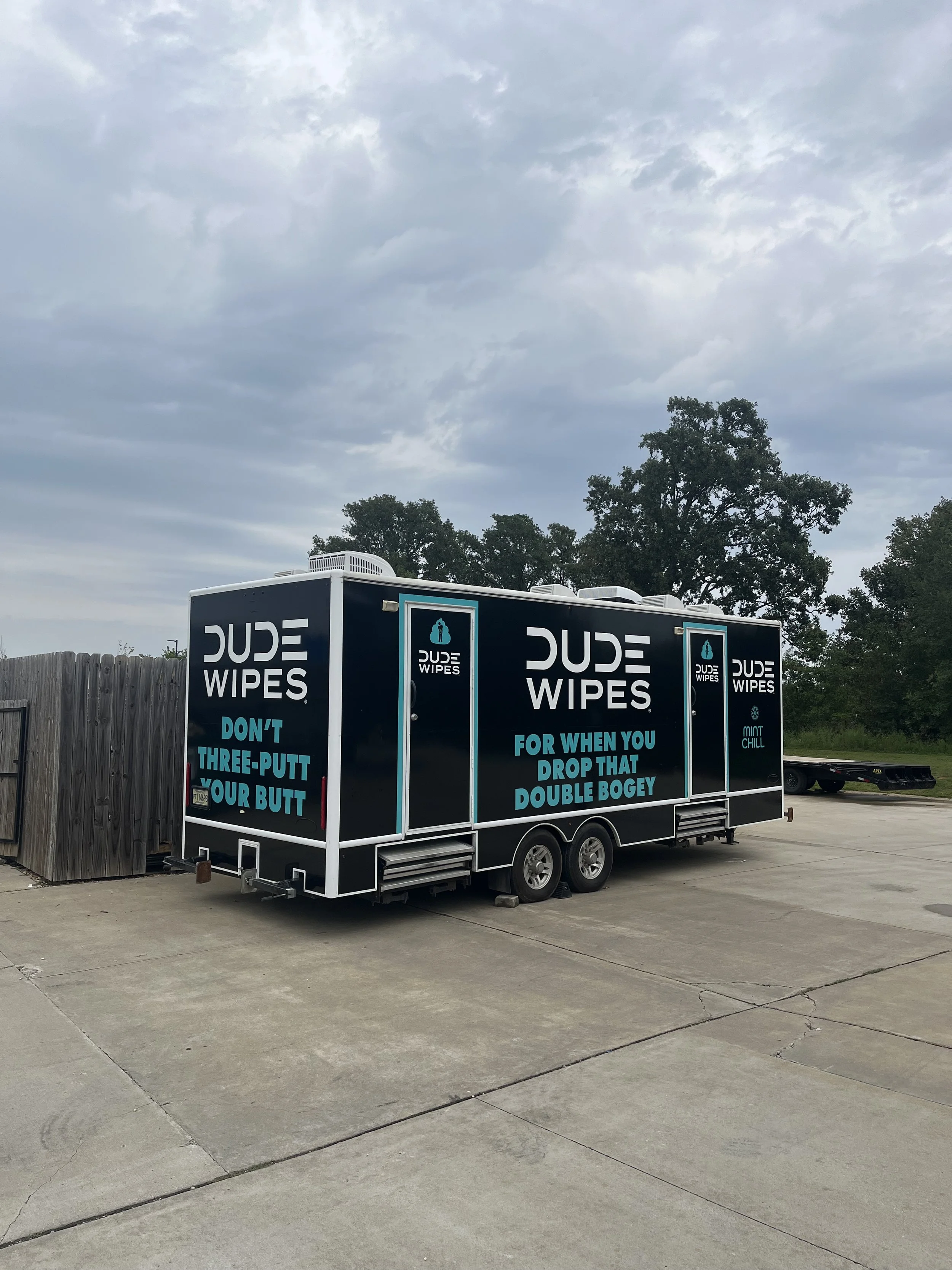 Dude Wipes Trailer Wrap