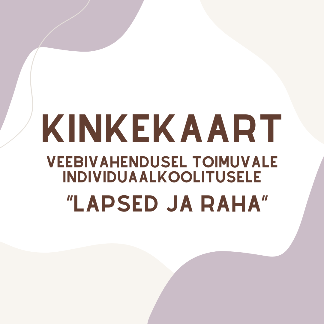 KINKEKAART "LAPSED JA RAHA"