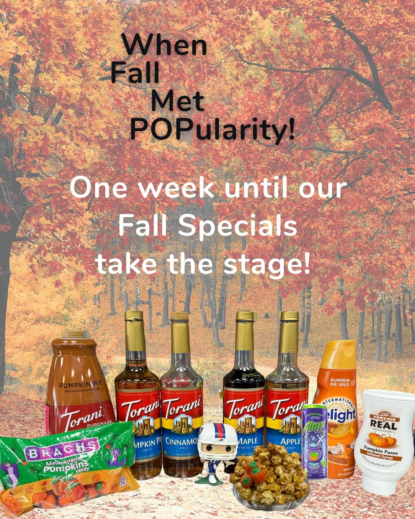 We insist it’s still Summer but we acknowledge that Autumn is in the air! Stay tuned for our Fall Specials announcement next week!
🎃 🍁 🍎 🏈
.
.
.
.
.
#popularityspc #fallmenu #gourmetpopcorn #gourmetsoda #dirtysoda #alani #elmwoodvillage