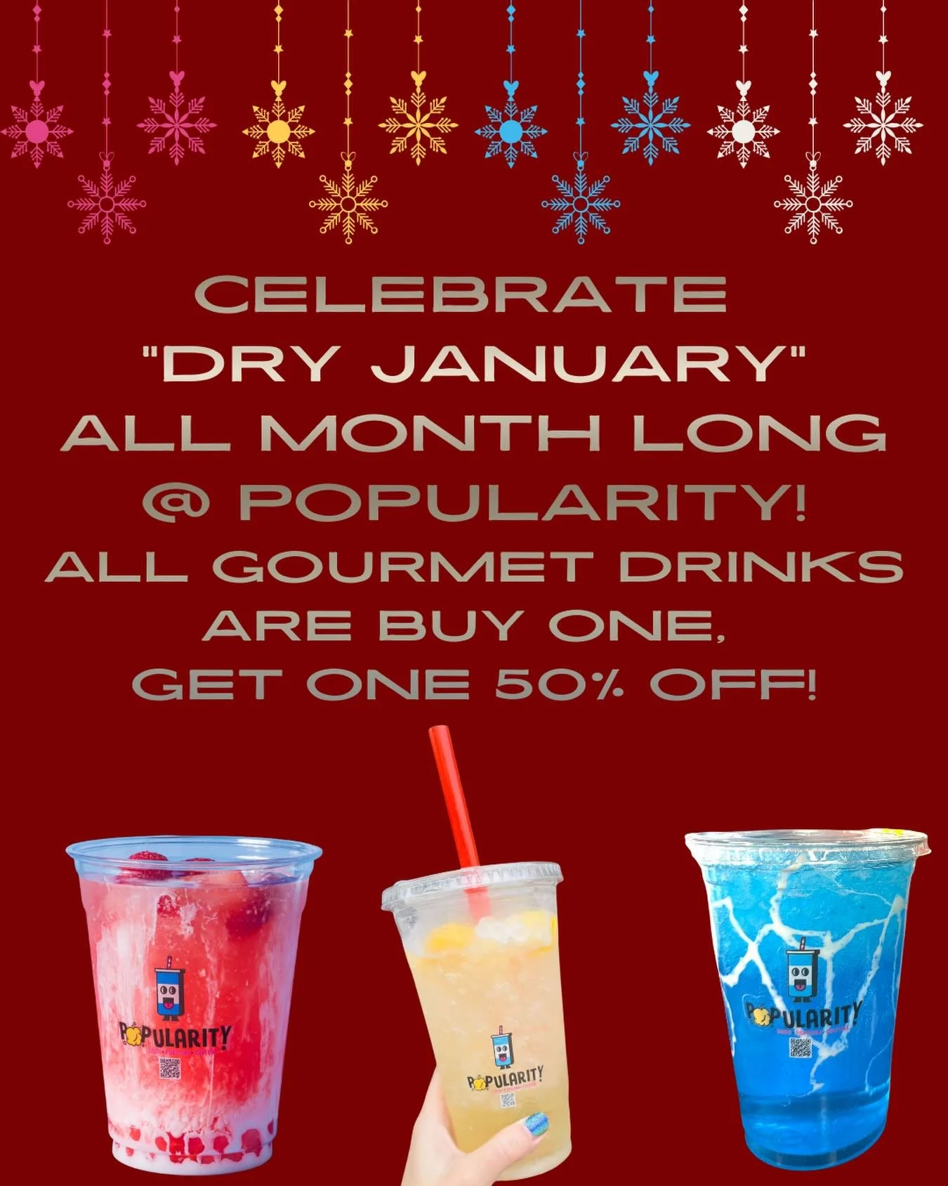 You didn&rsquo;t think that Western New York&rsquo;s only #dirtysoda spot forgot about #dryjanuary did ya?! Of course not, ya silly goose!  Delight your taste buds with Buy 1, get 1 50% off ALL JANUARY LONG on all of our Gourmet Dirty Soda POPs, wate