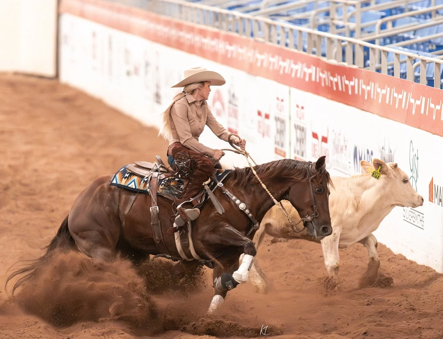 It&rsquo;s finals day at the 2025 NRCHA Kimes Ranch Derby, we can&rsquo;t wait to cheer on our #hayeshatcoathlete Kyle Trahern in the Open Derby!

Earlier this week Christi Milburn lair down some serious cow work in her HHC felt. Check out this shot 