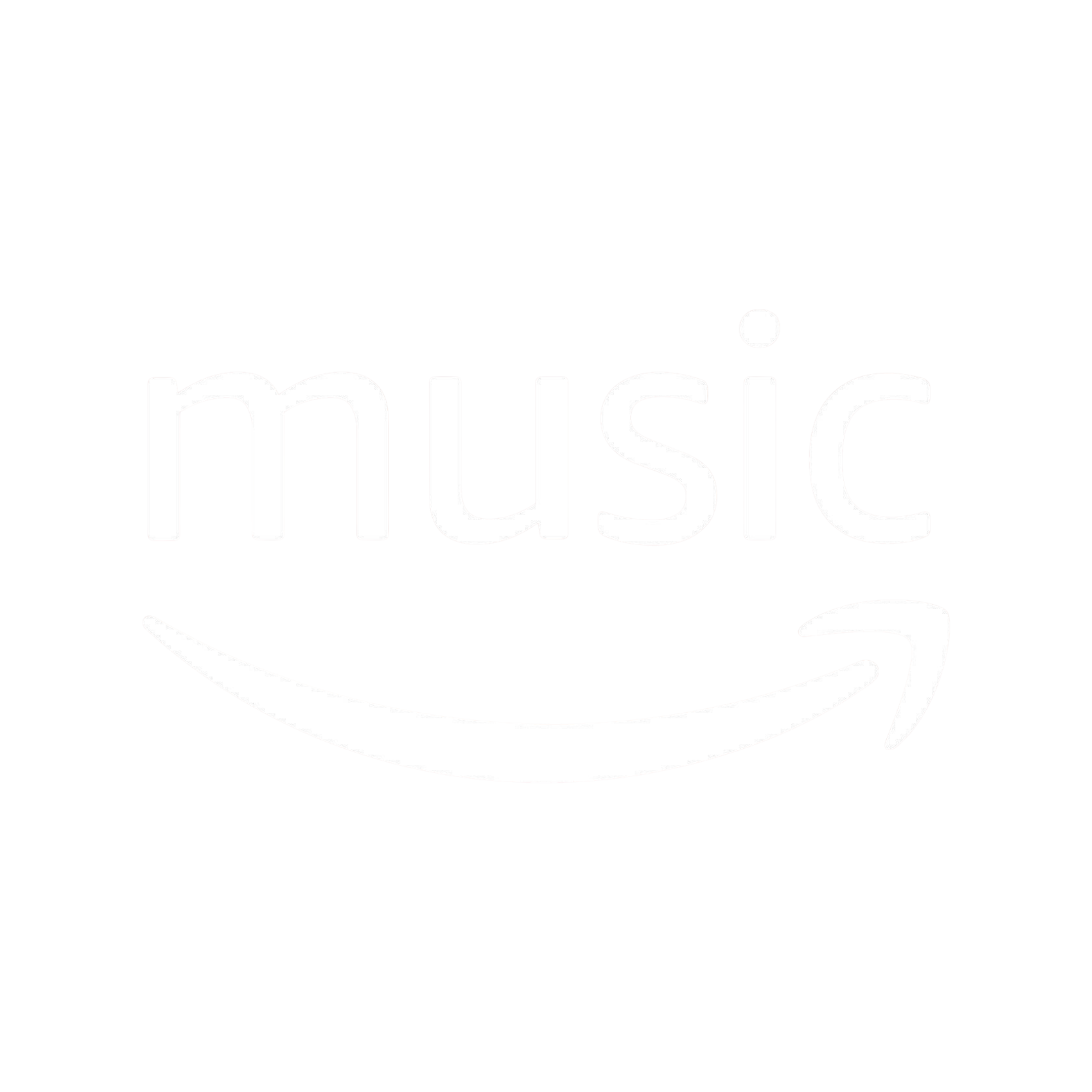 Digital graphic with the word 'music' and a stylized smiley face, combining white text on a black background.