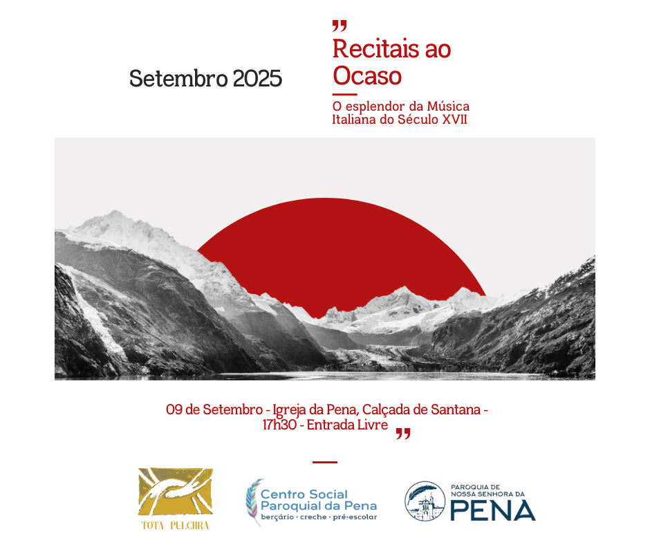 Recitais ao Ocaso — Música Italiana séc. XVII | 09SET, 17h30 | Entrada Livre