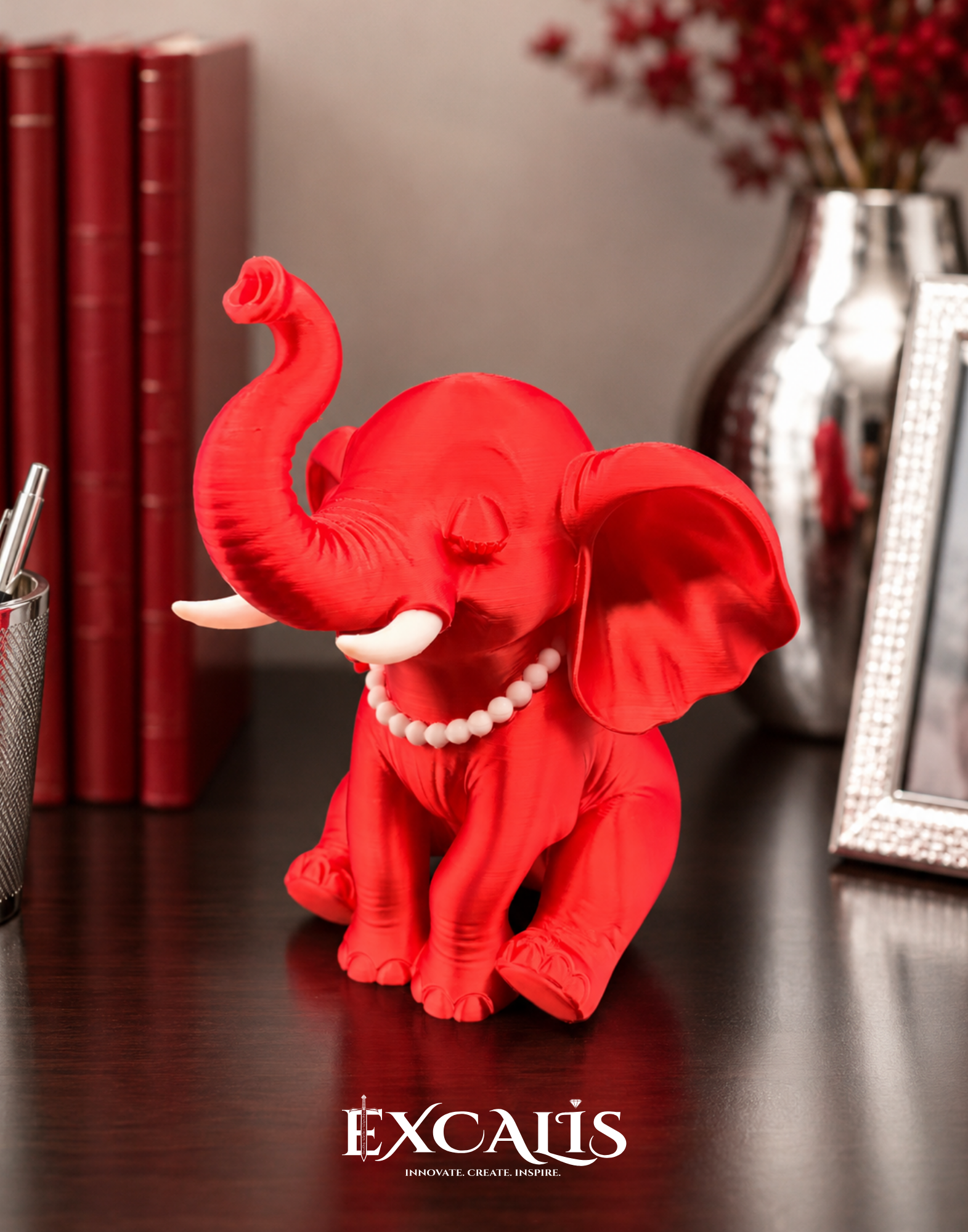 Delta Sigma Theta Inspired Elephant Sculpture