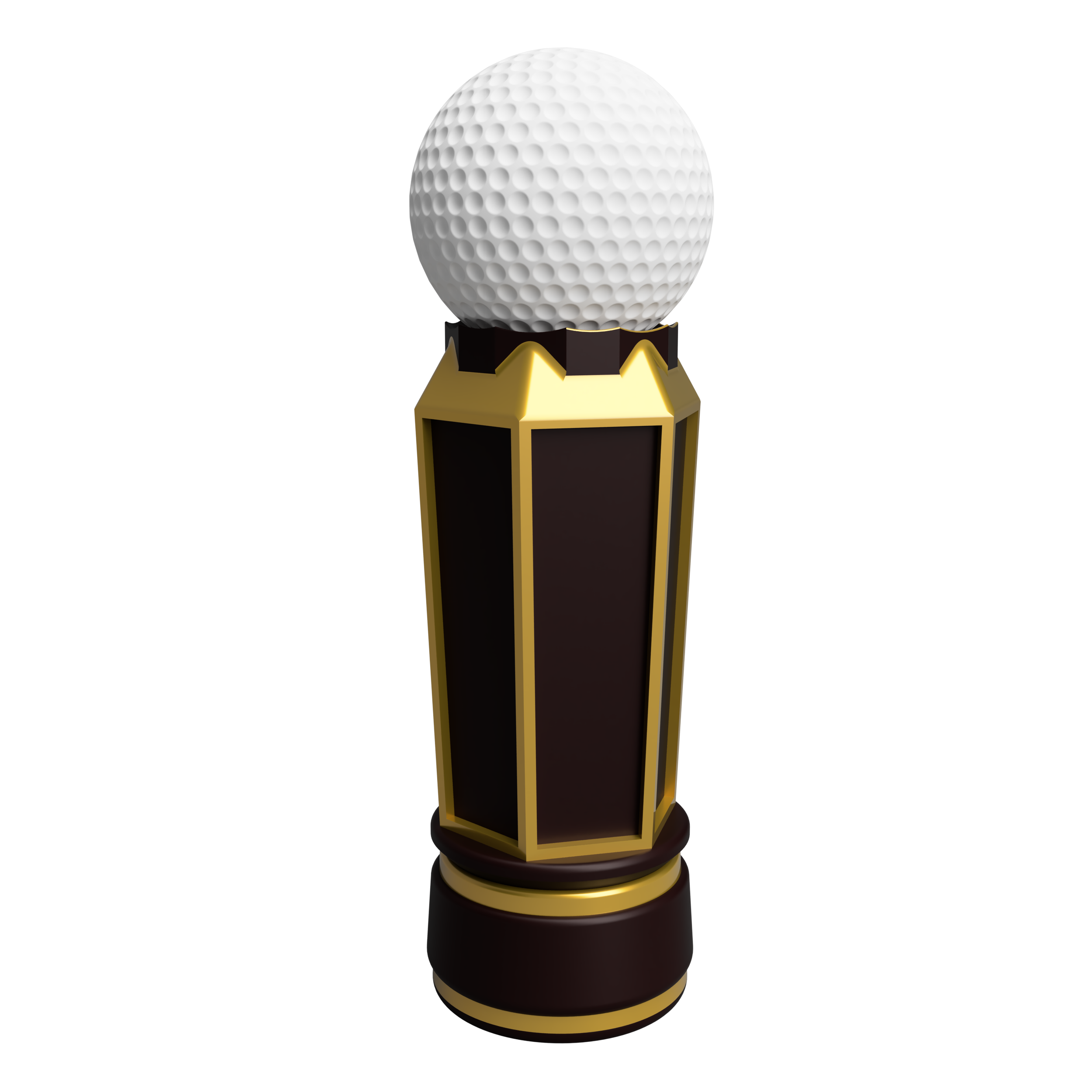 Faceted Golf Trophy Concept