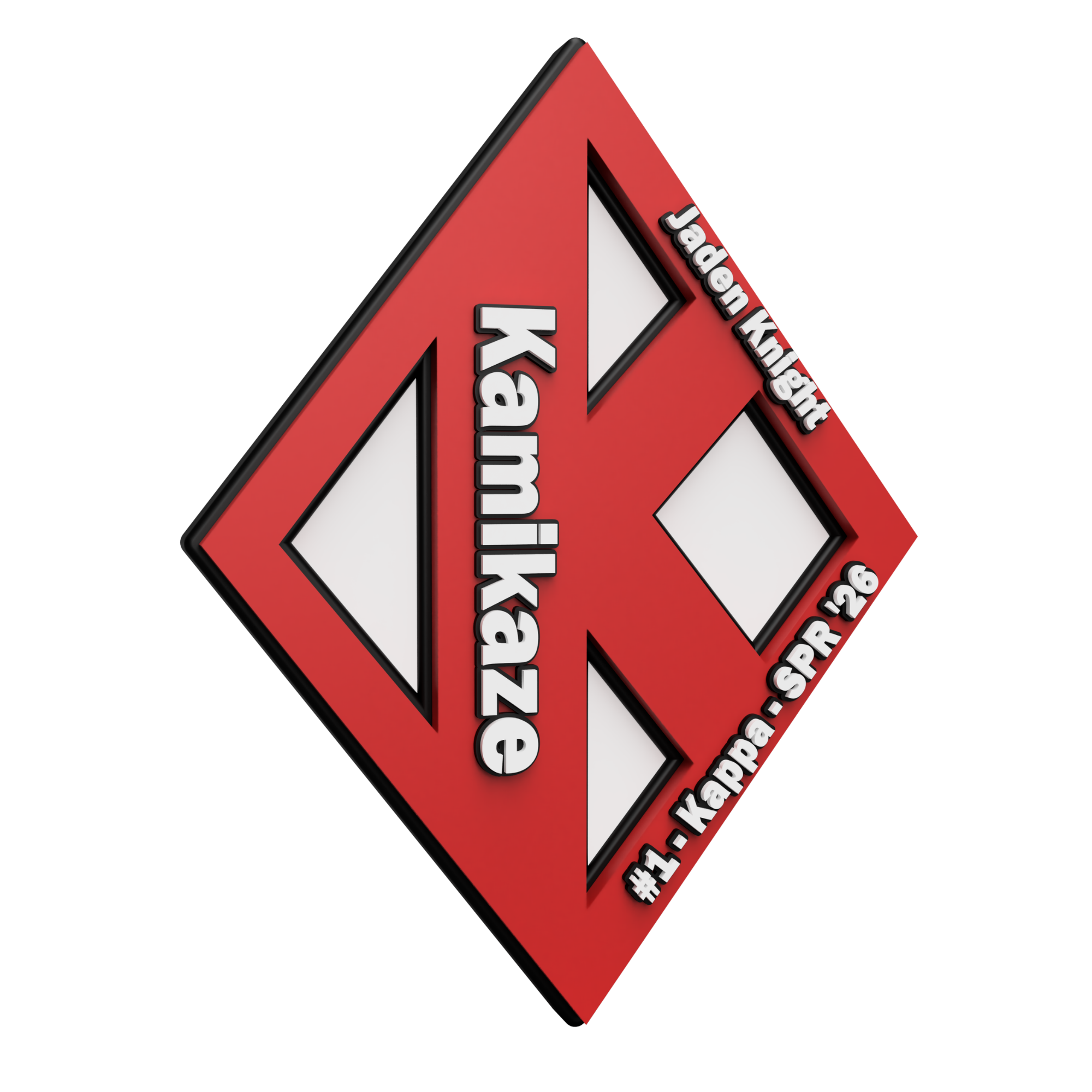 Kappa Personalized Letterform Plaque