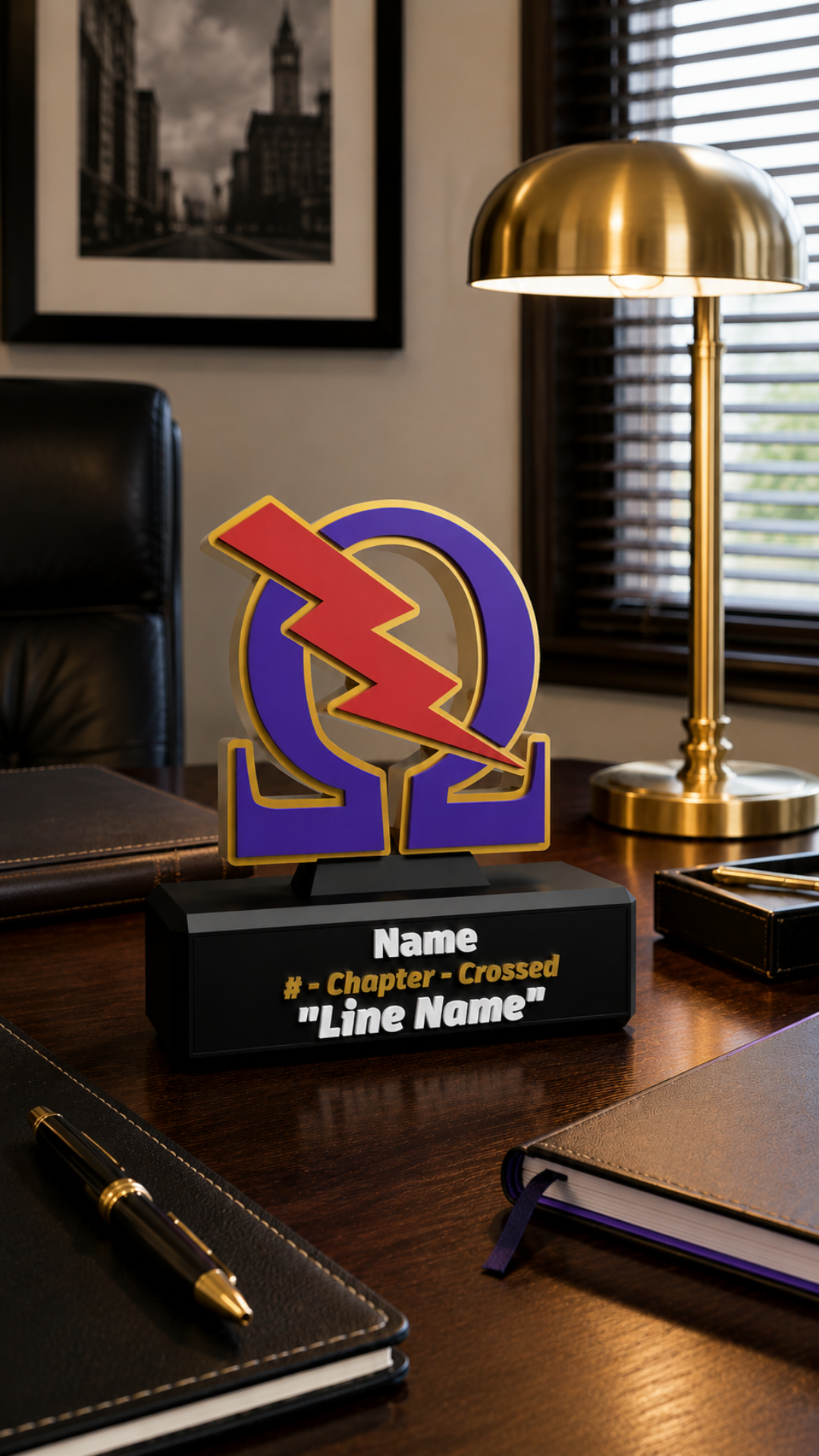 Omega Psi Phi — 3D Statue