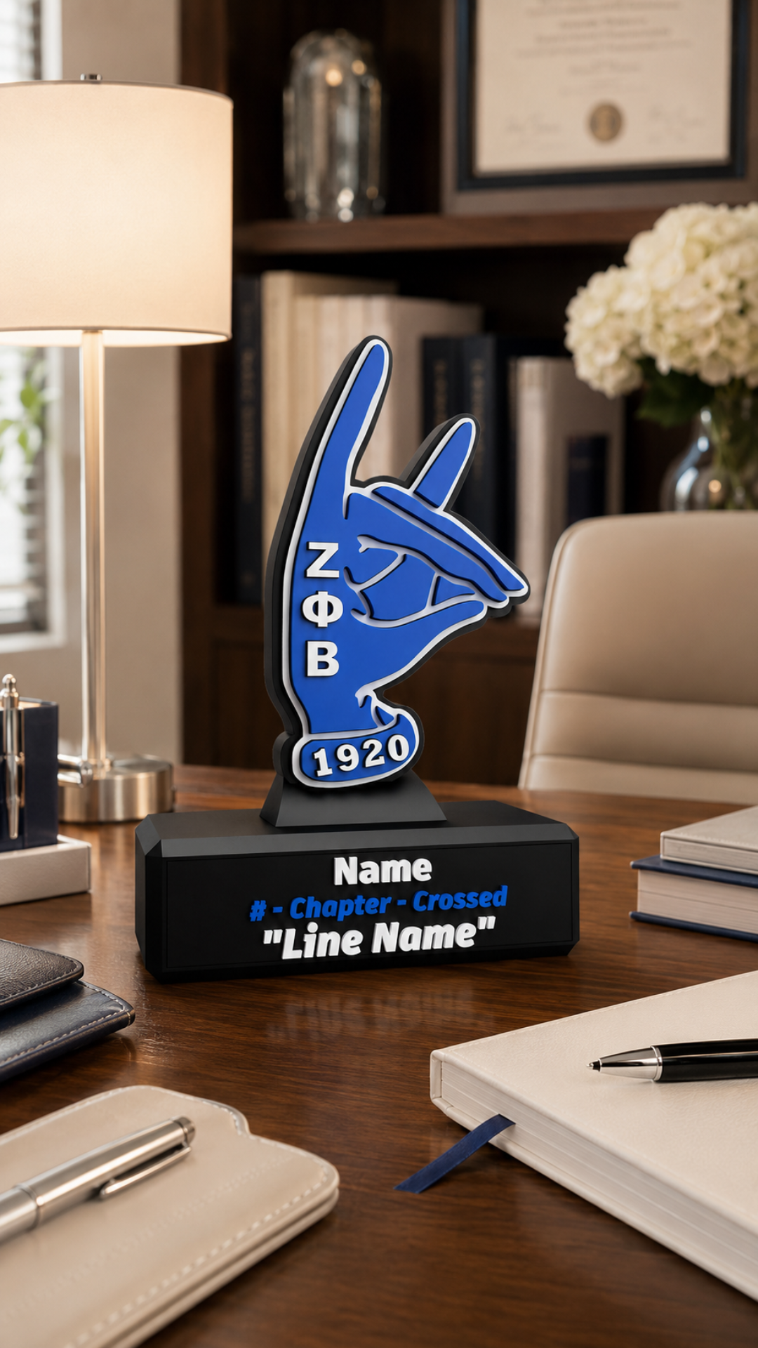 Zeta Phi Beta — 3D Statue
