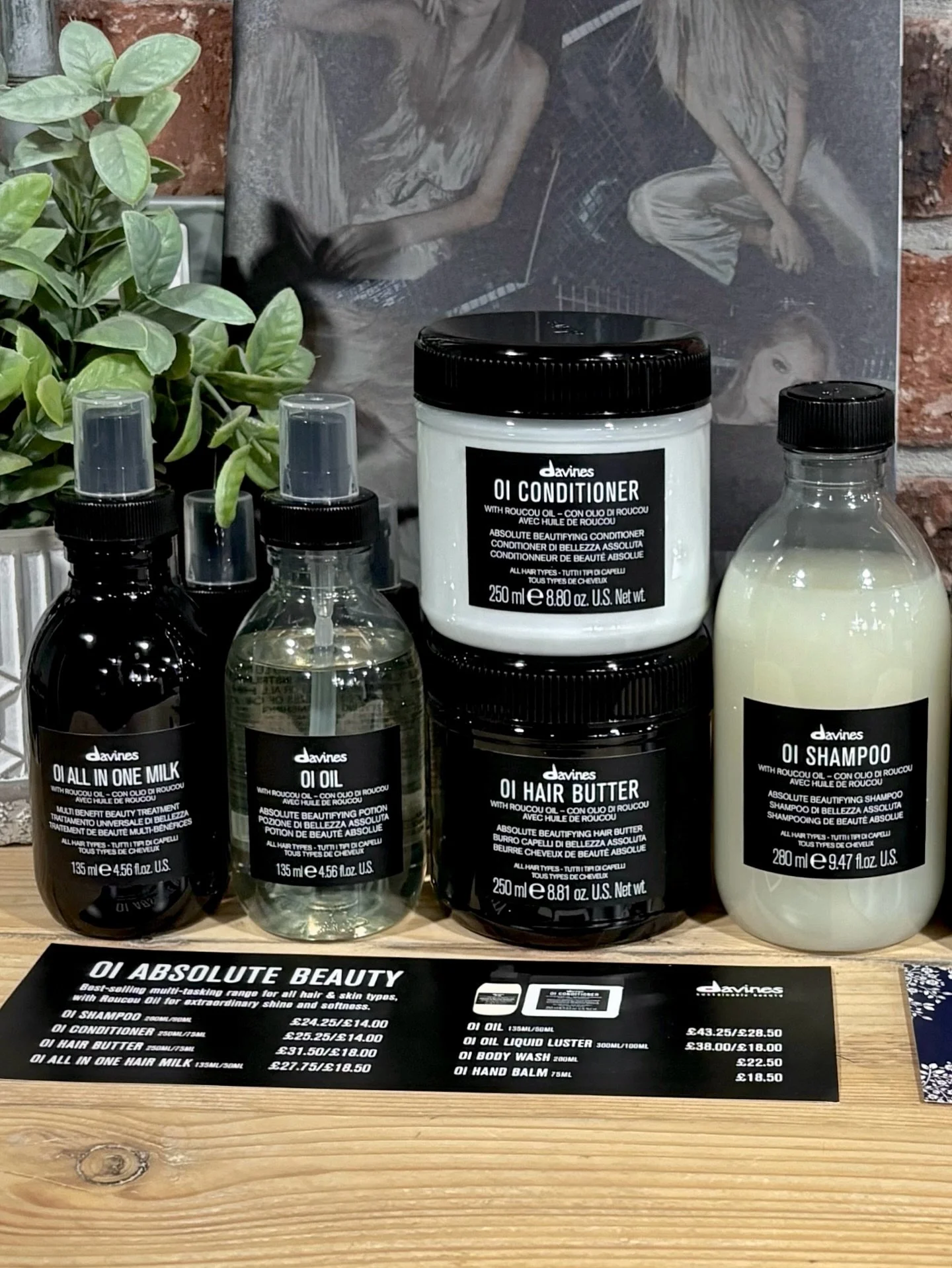 🌟 Elevate Your Hair with Davines OI Range 🌟

The Davines OI Collection combines innovation and natural beauty for softer, shinier, healthier hair. Here&rsquo;s what each product offers:
	
1.	OI Shampoo
Gently cleanses and hydrates while protecting 