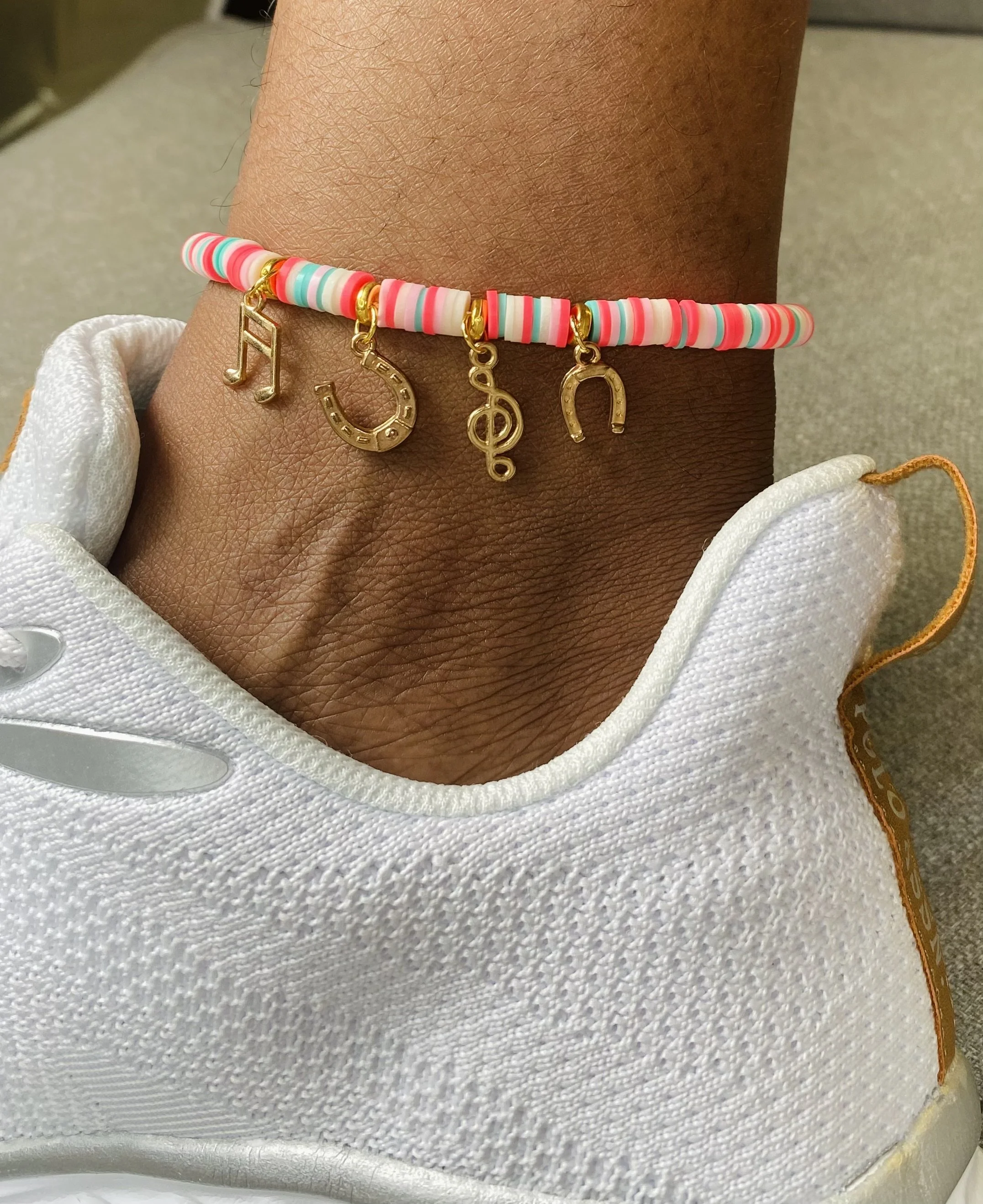 Clay Bead Anklet