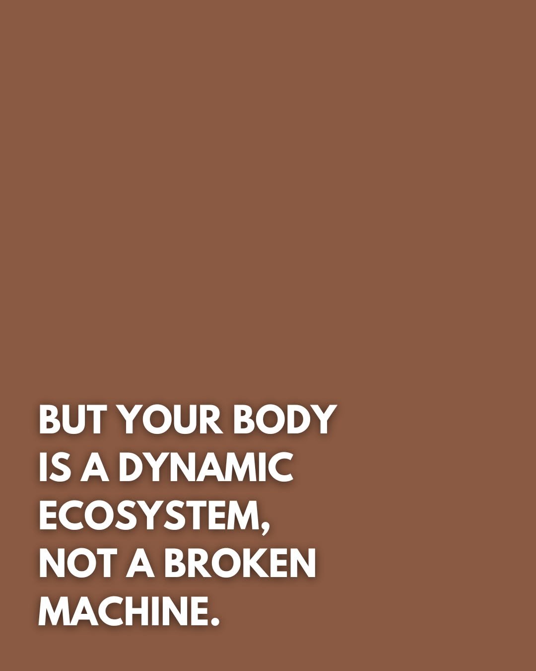Look at how you talk about your gut. Are you calling it "broken"? Do you feel like it's a faulty machine that keeps failing you?

If you approach your body like an enemy to be conquered or a mechanical failure to be fixed, you might be miss