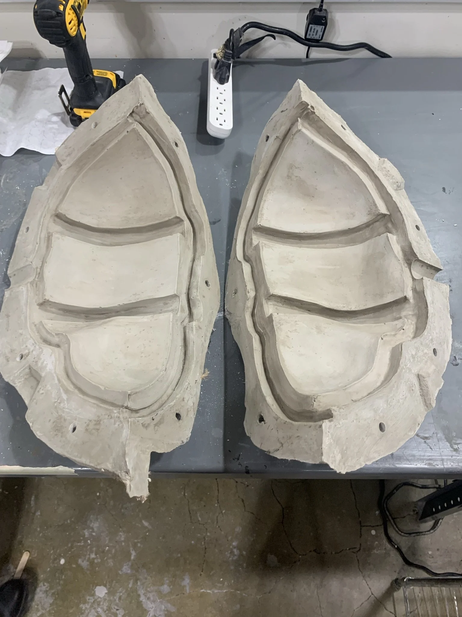Both sides of matrix mold