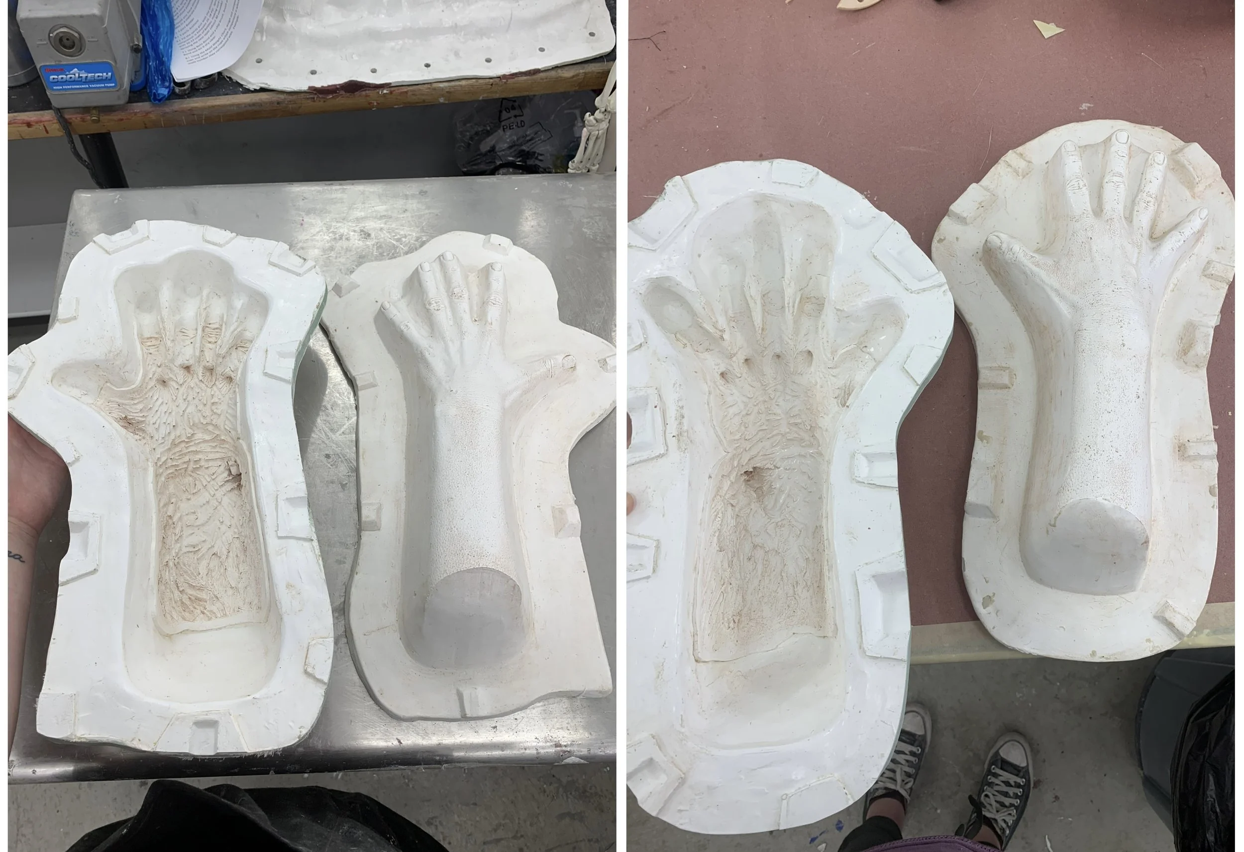 Resin and fiberglass molds for hand sculpt (Sculpt by Devin Mcdonagh)