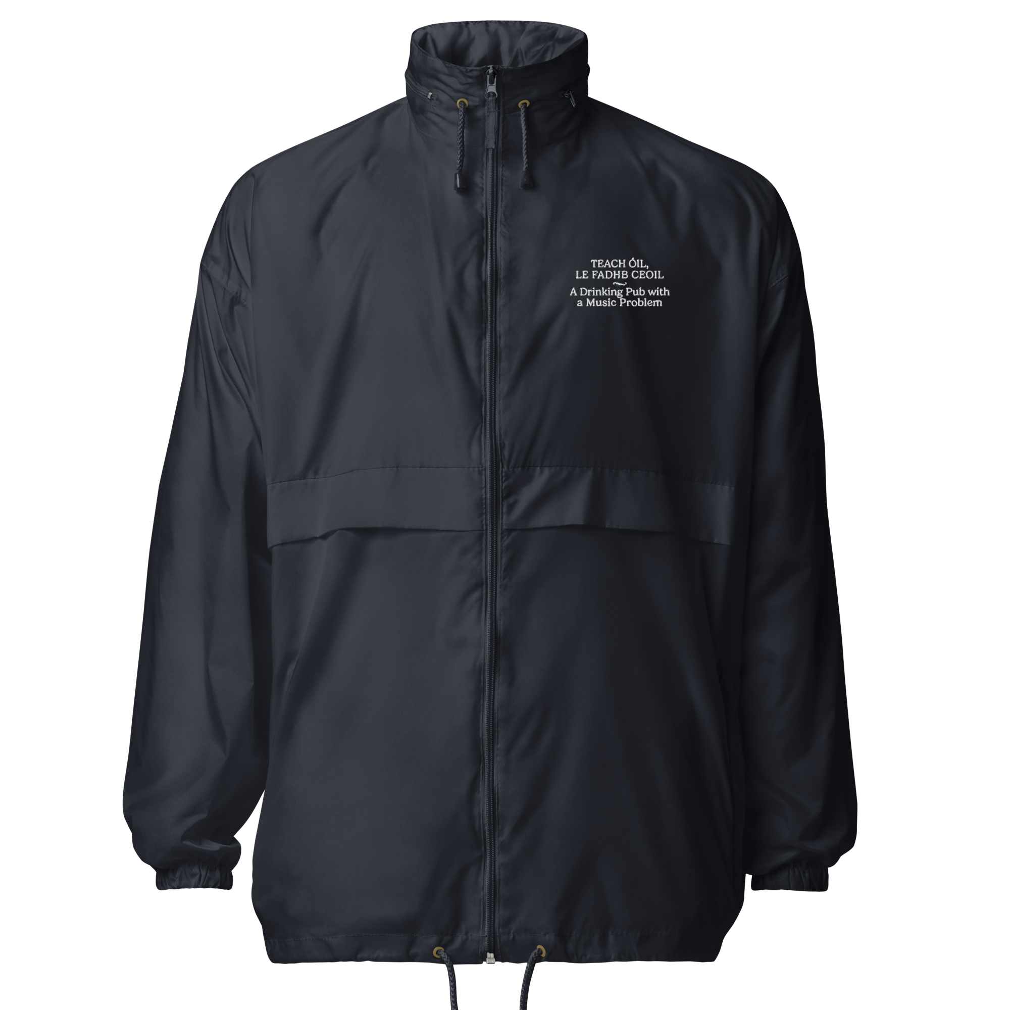 basic-unisex-windbreaker-navy-front-66f58aff6672d.png