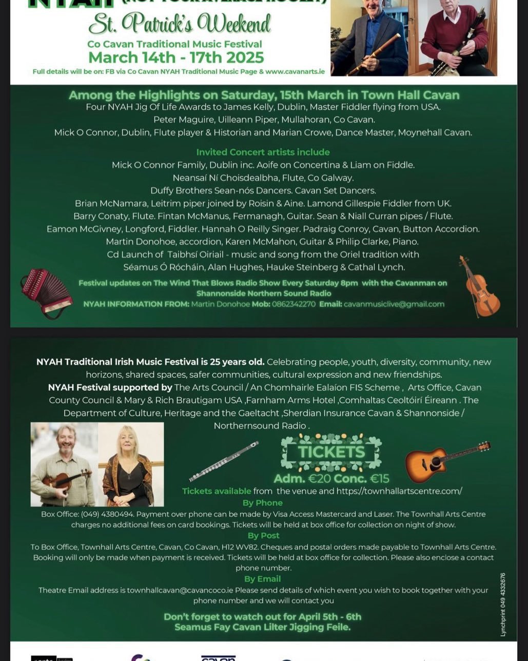 Marvellous line up and a marvellous crew to be recognised and honoured. A date to put in your diary considering the lovely line up