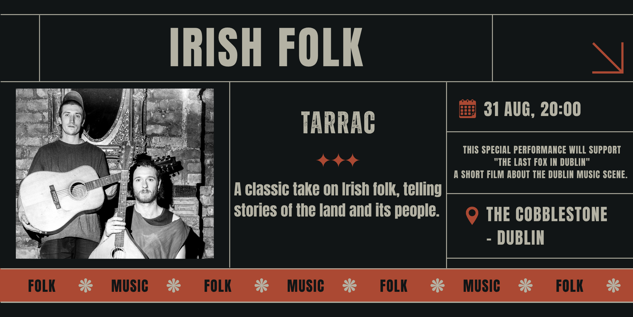 Tarrac - In support of - The Last Fox In Dublin